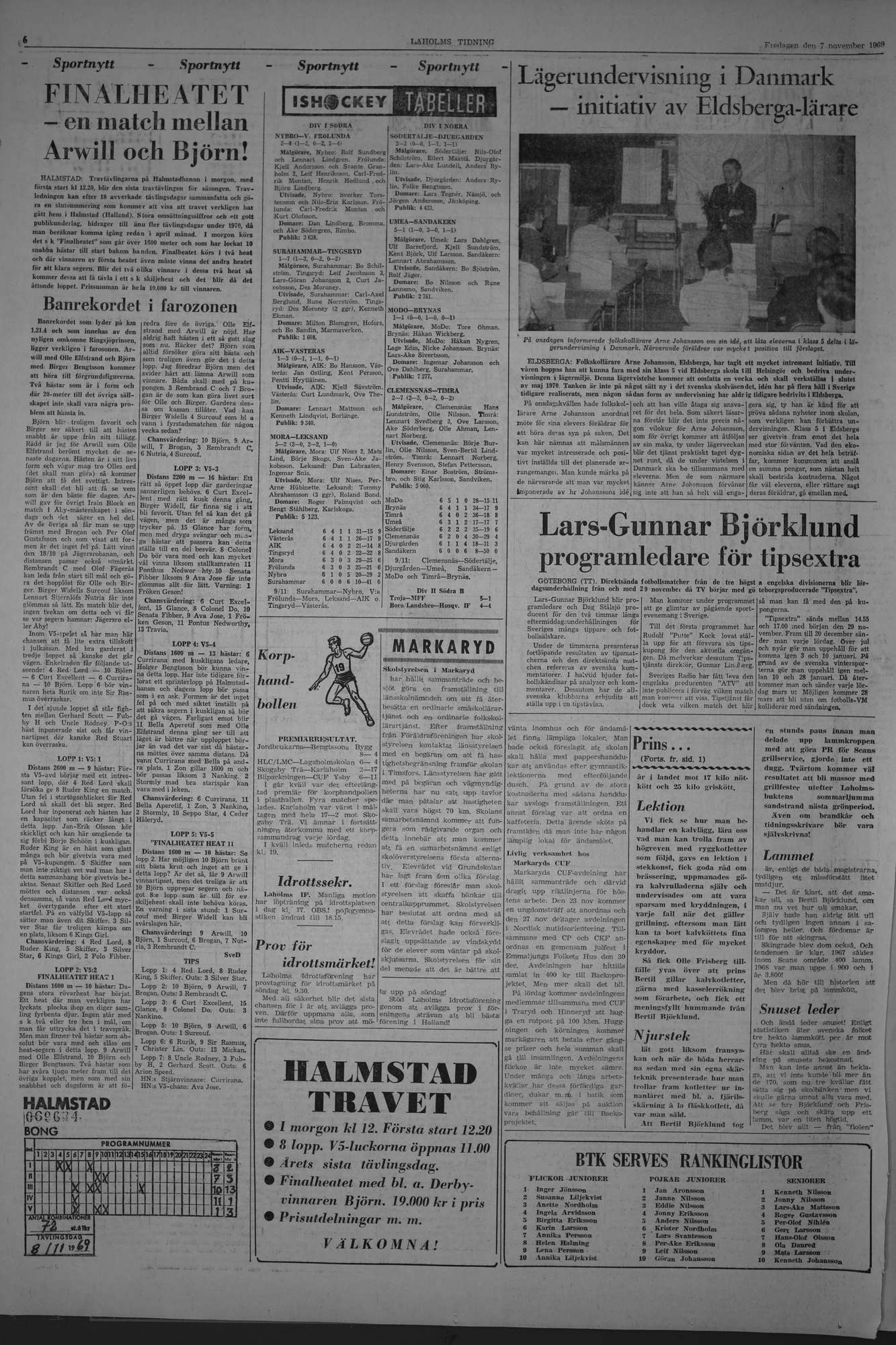 Laholms Tidning Fredag 7 november 1969, sida 6
