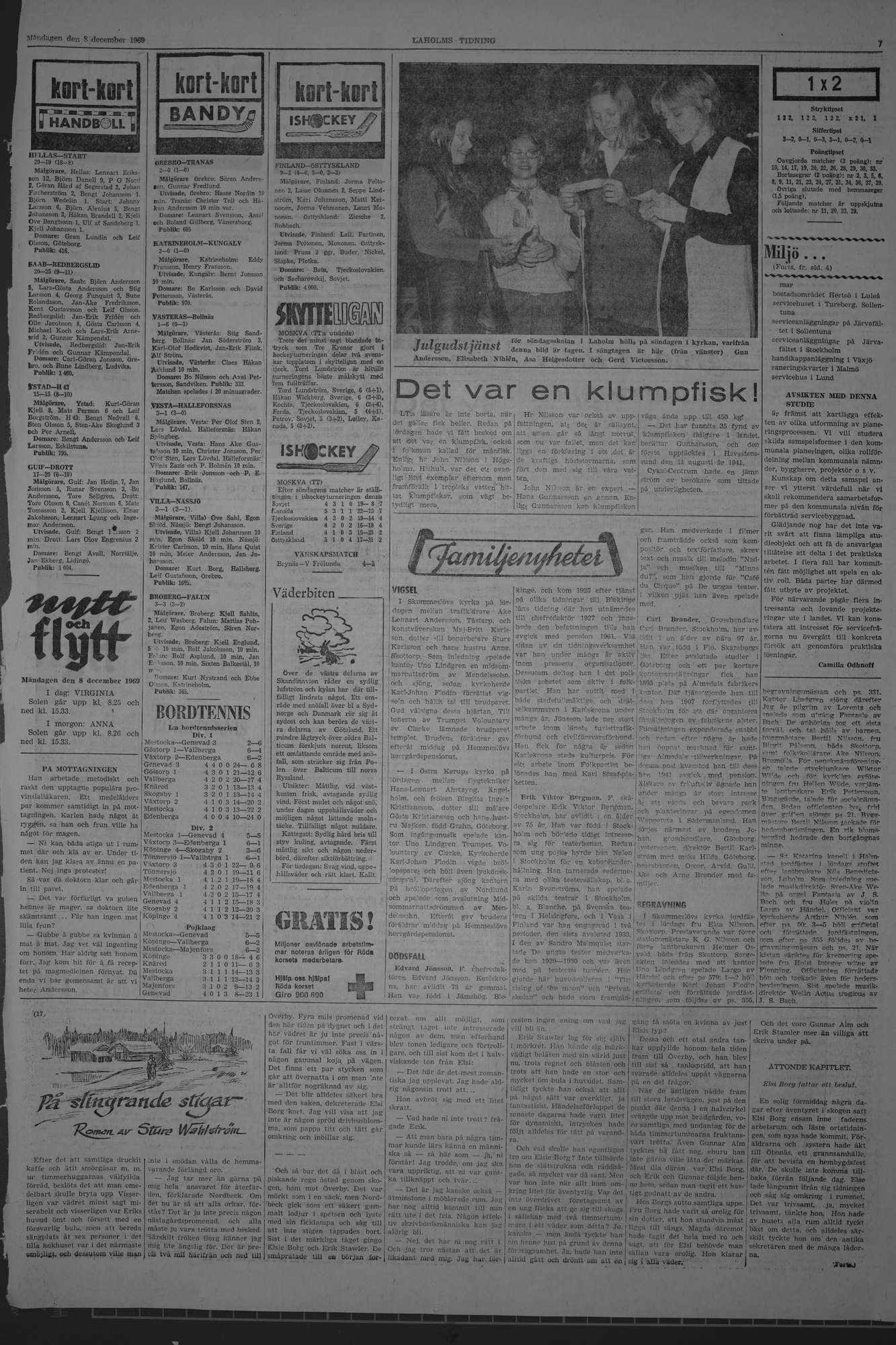 Laholms Tidning Måndag 8 december 1969, sida 7