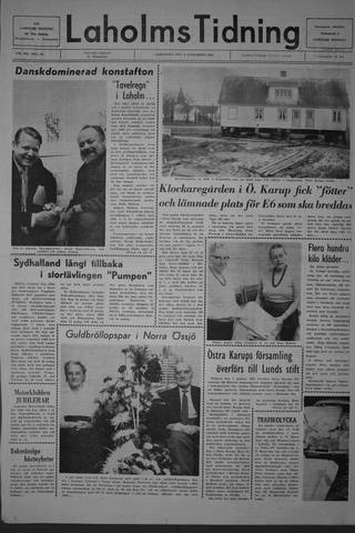 Förstasidan, Lördag 8 november 1969
