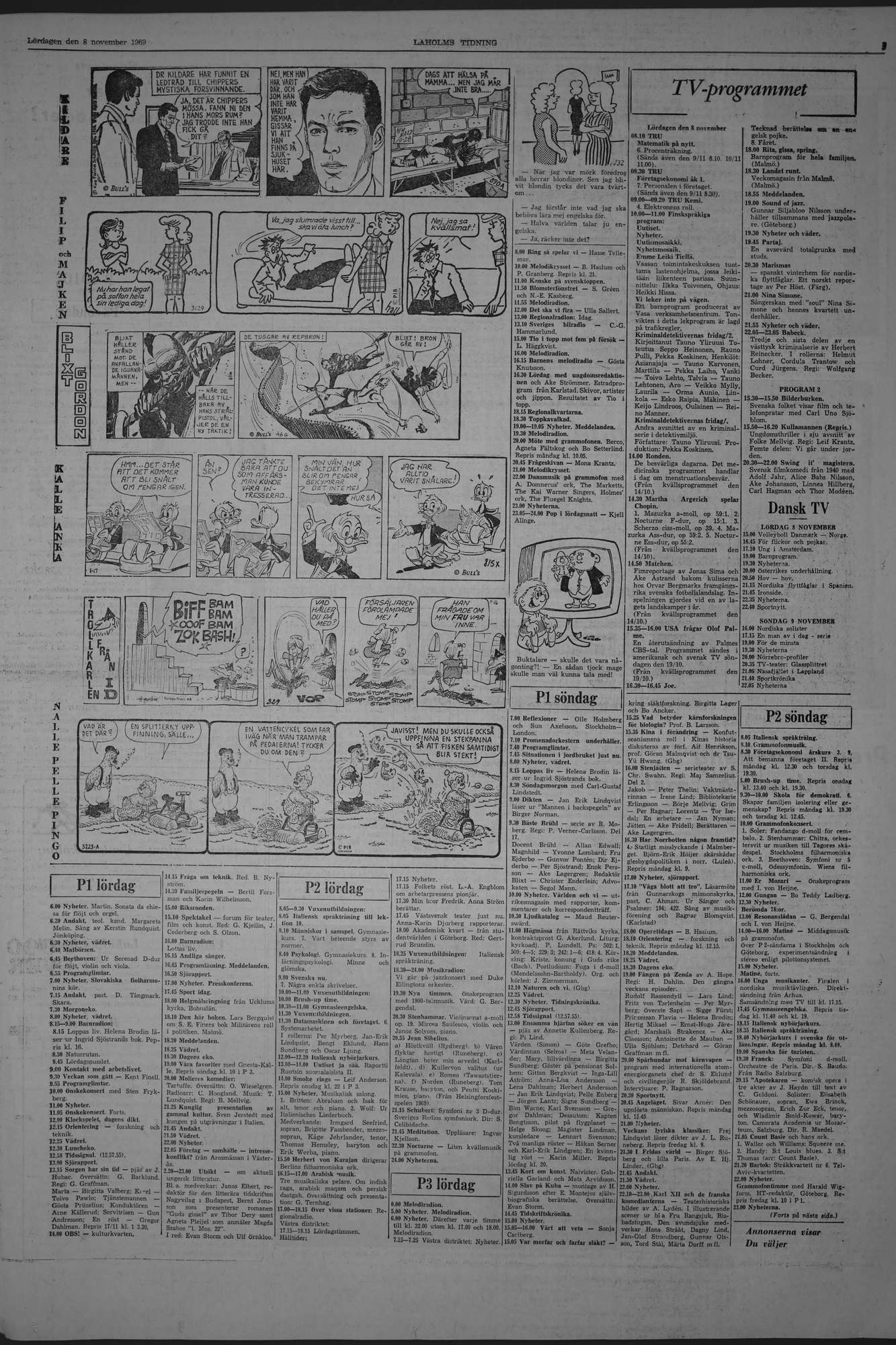 Laholms Tidning Lördag 8 november 1969, sida 5
