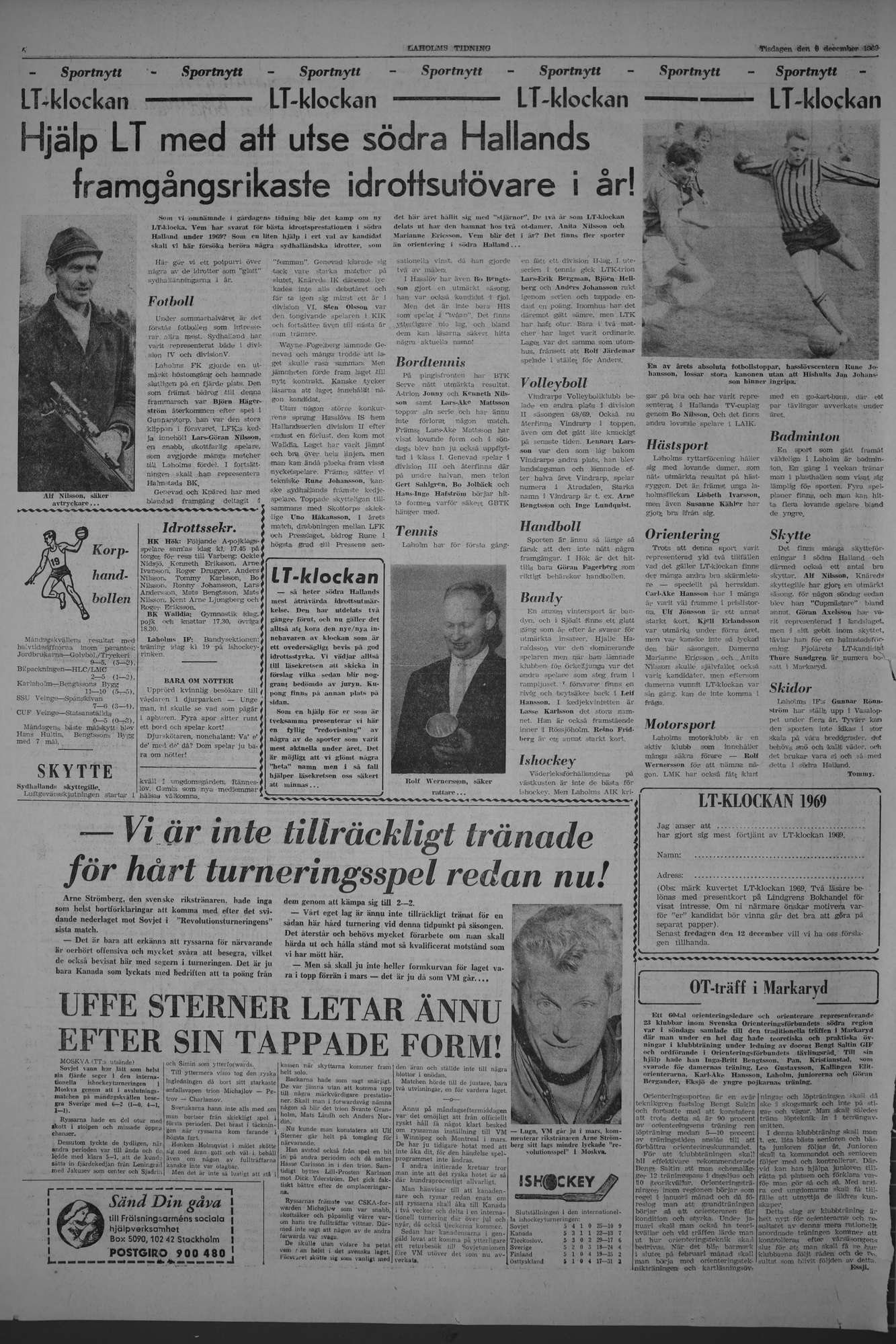 Laholms Tidning Tisdag 9 december 1969, sida 6