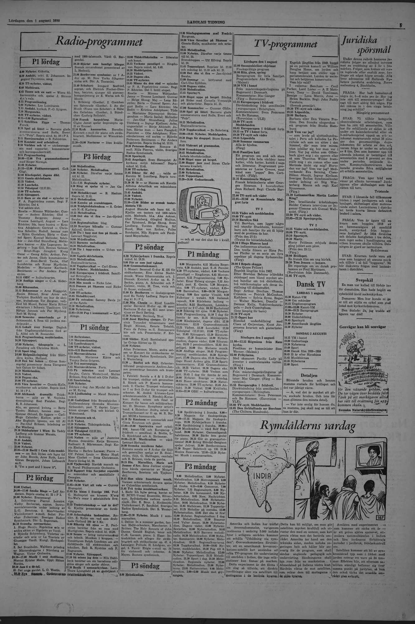 Laholms Tidning Lördag 1 augusti 1970, sida 5
