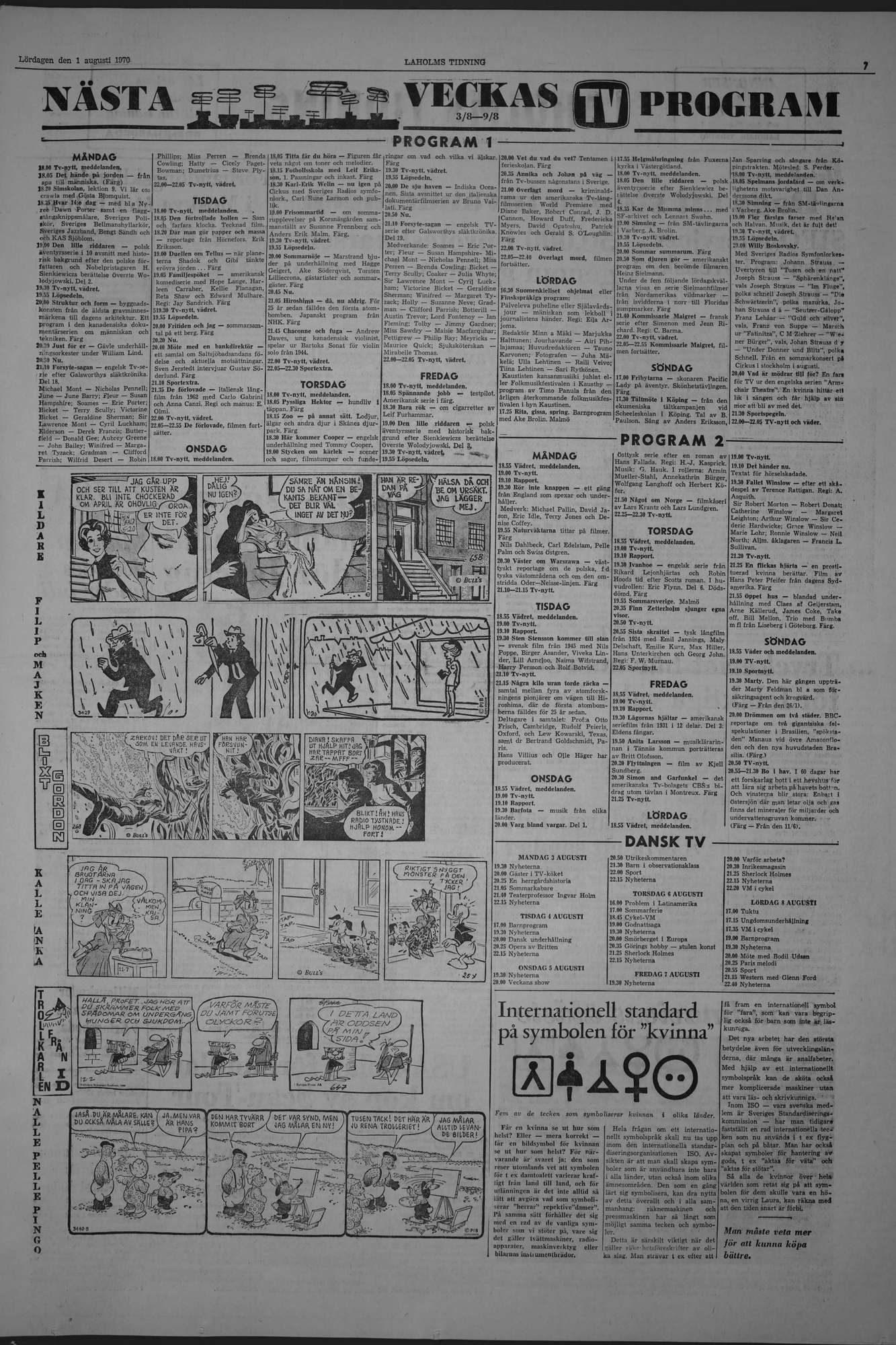 Laholms Tidning Lördag 1 augusti 1970, sida 7