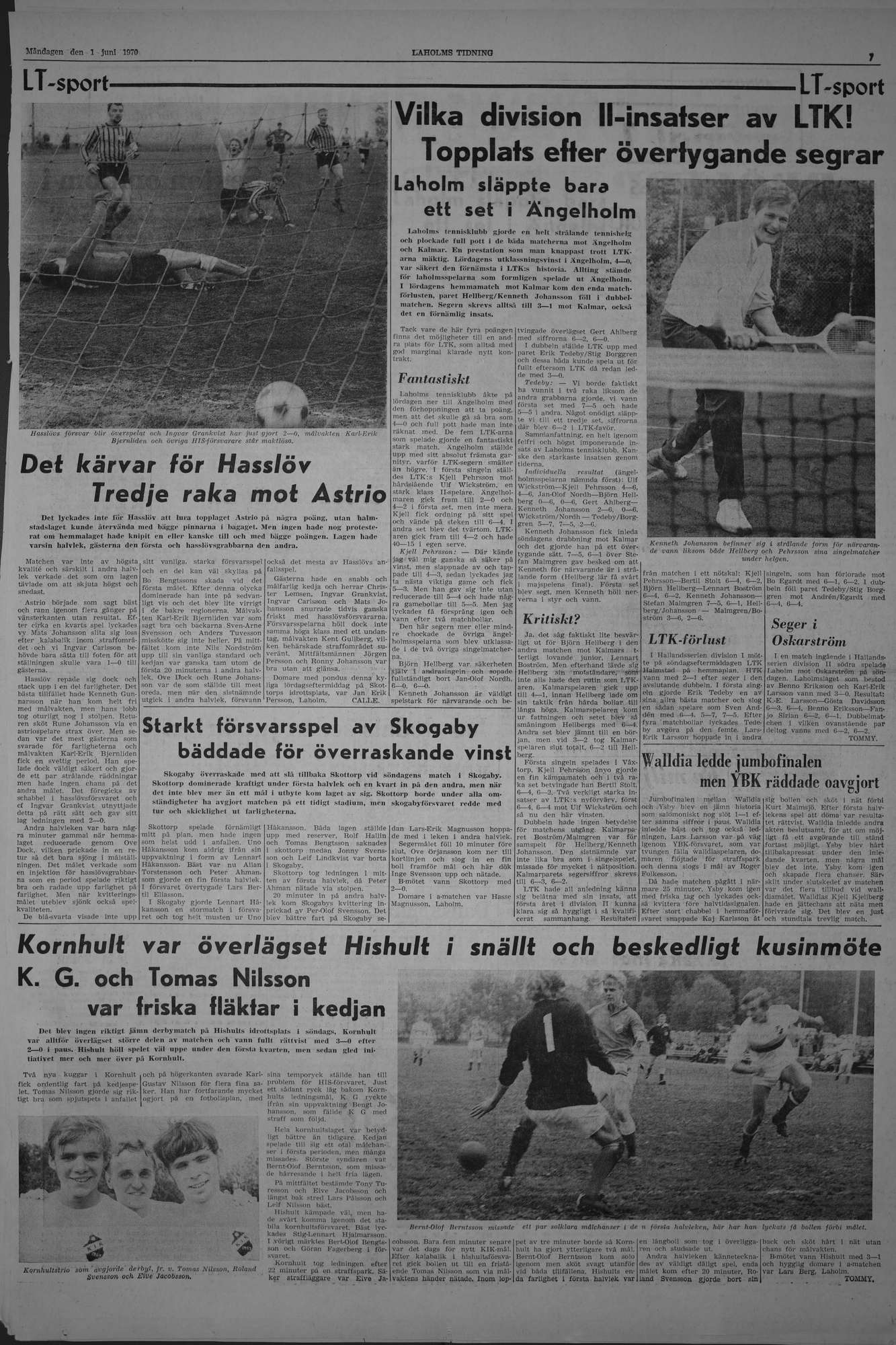 Laholms Tidning Måndag 1 juni 1970, sida 7
