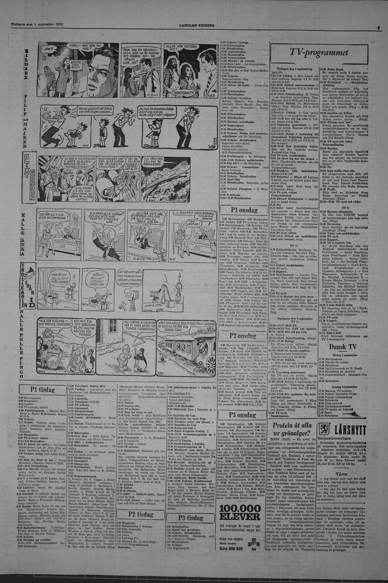 Laholms Tidning Tisdag 1 september 1970, sida 5