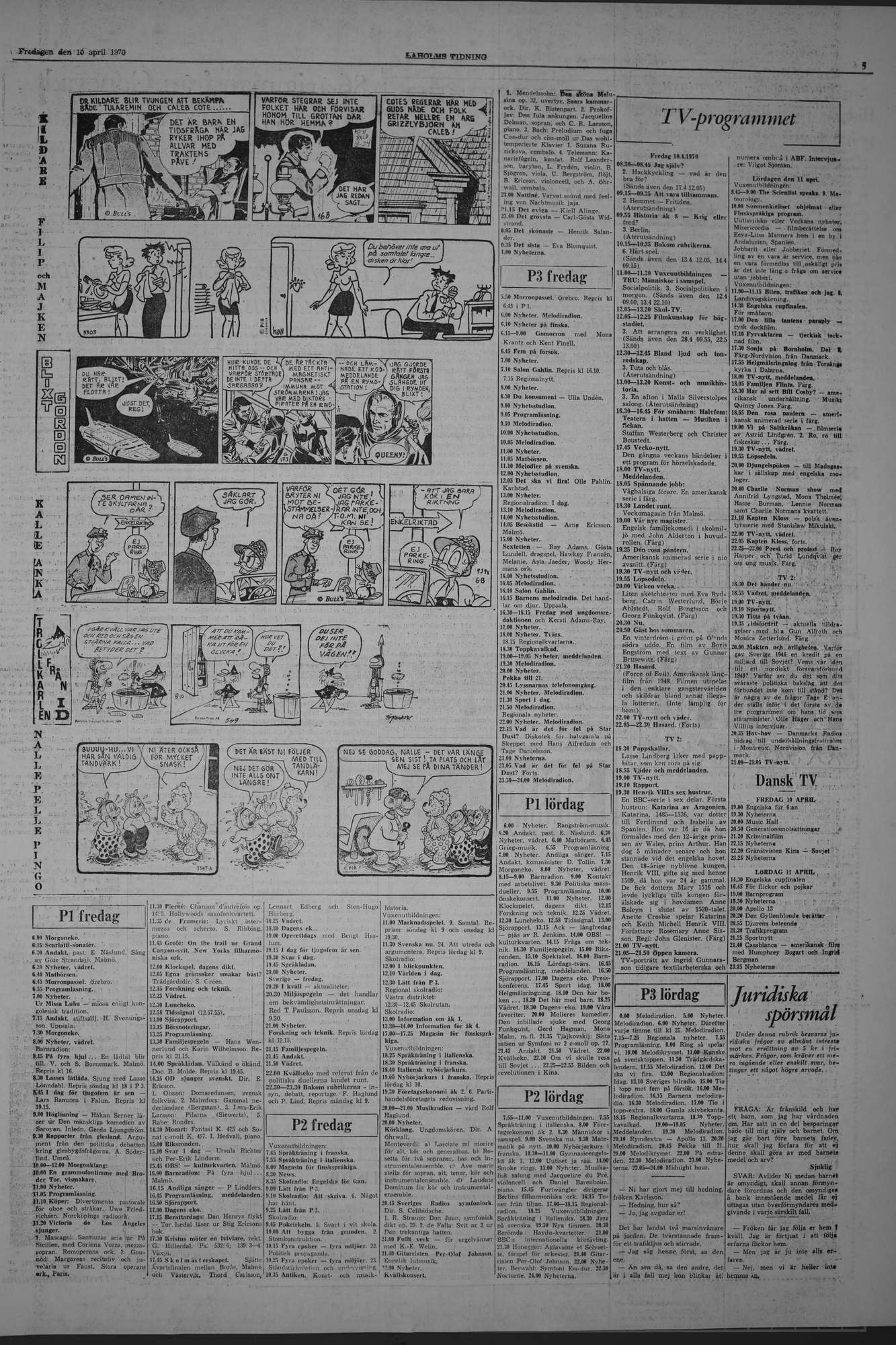 Laholms Tidning Fredag 10 april 1970, sida 5