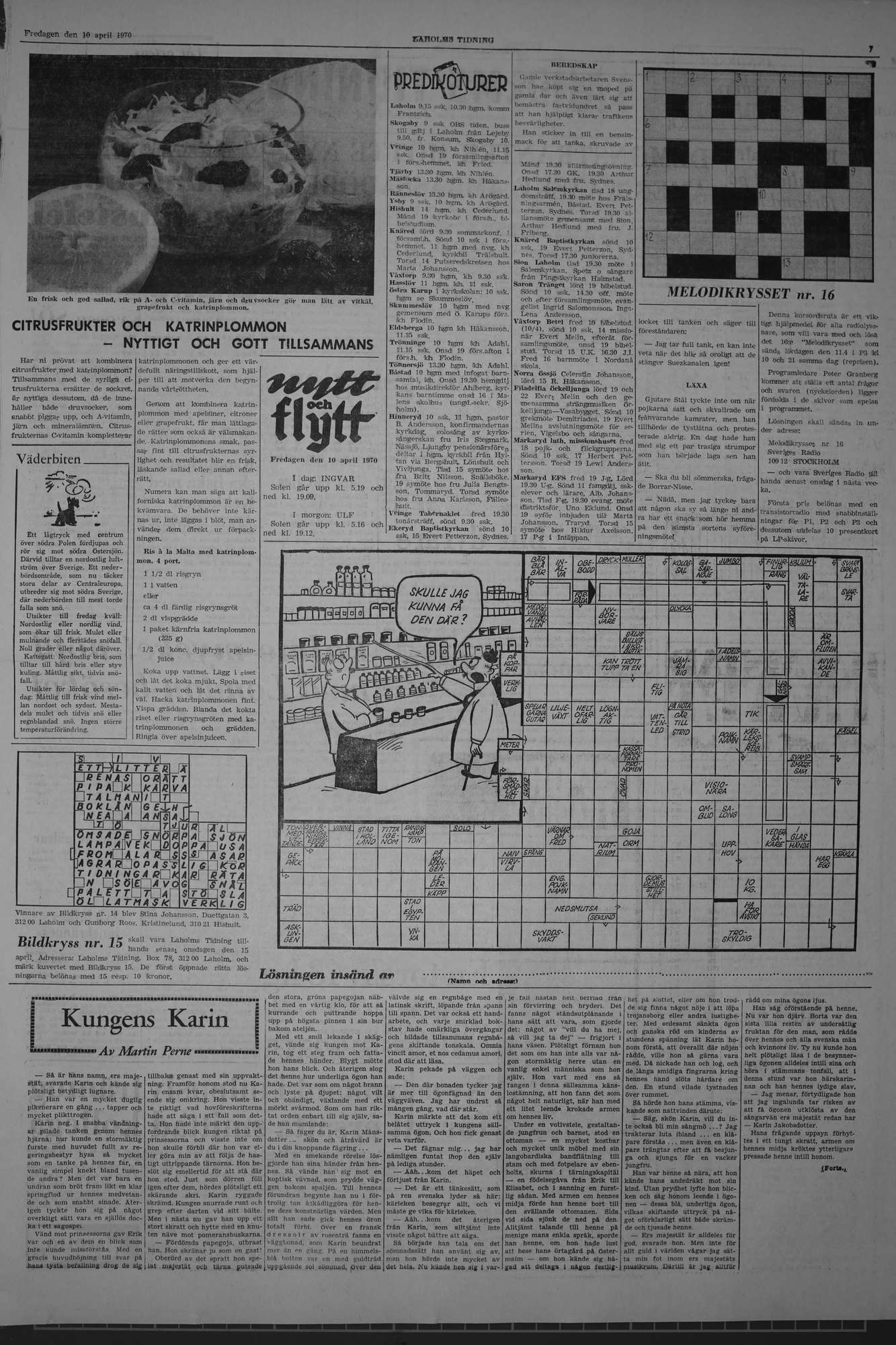 Laholms Tidning Fredag 10 april 1970, sida 7