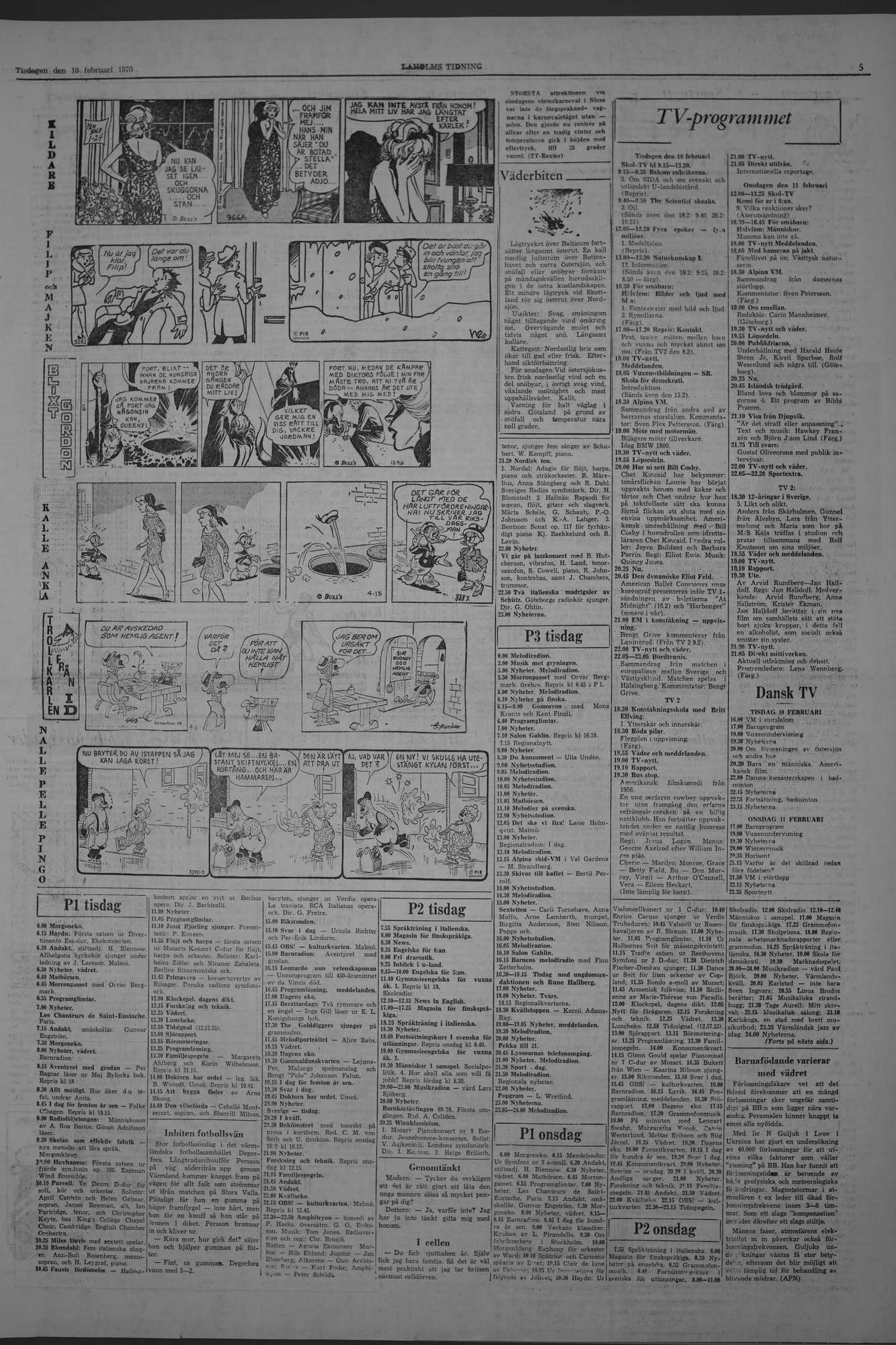 Laholms Tidning Tisdag 10 februari 1970, sida 5