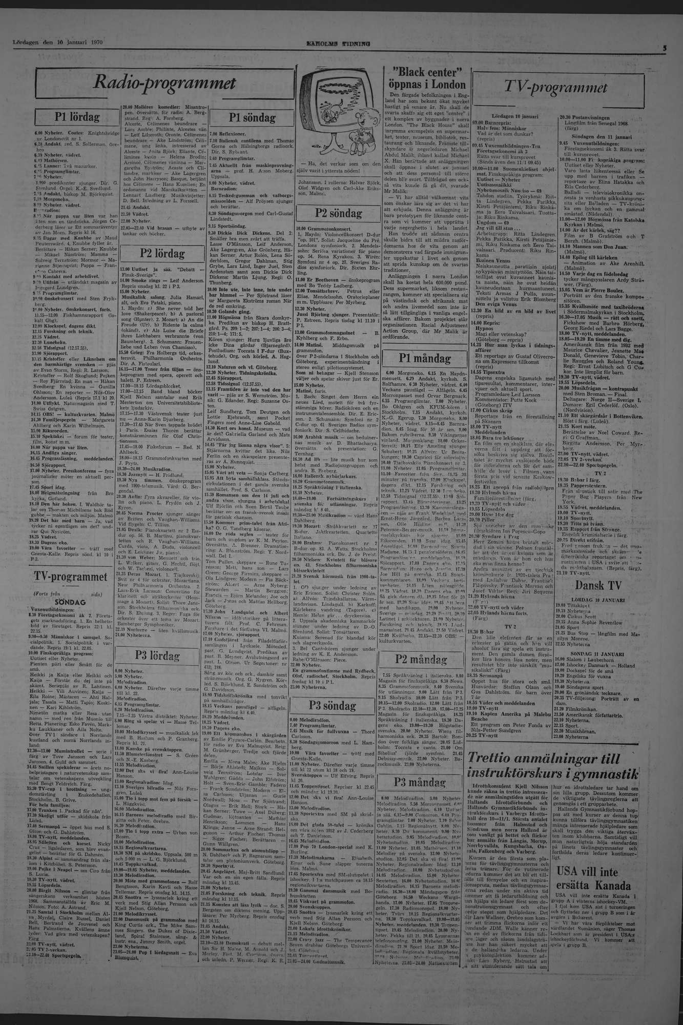 Laholms Tidning Lördag 10 januari 1970, sida 5