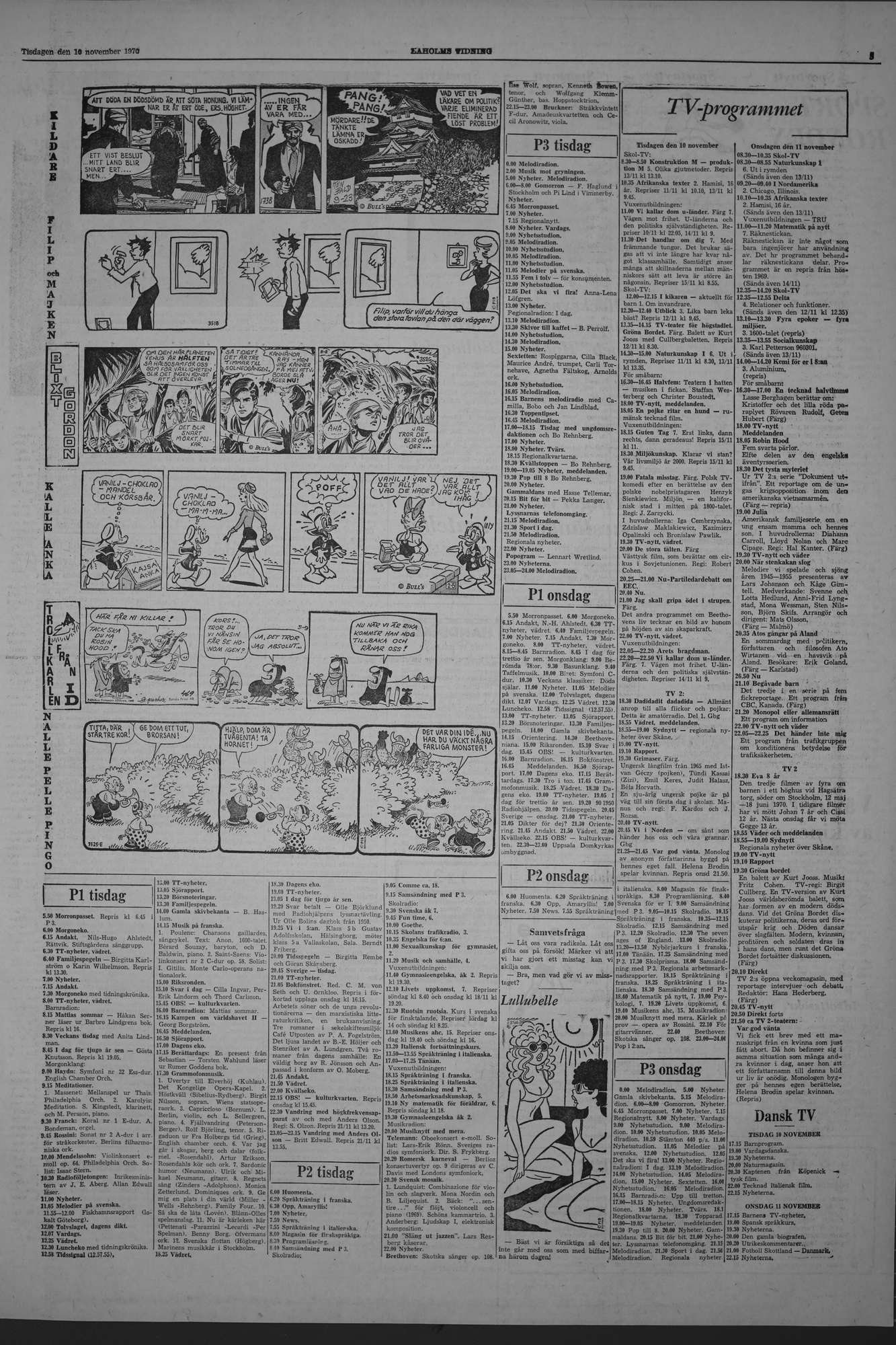 Laholms Tidning Tisdag 10 november 1970, sida 3