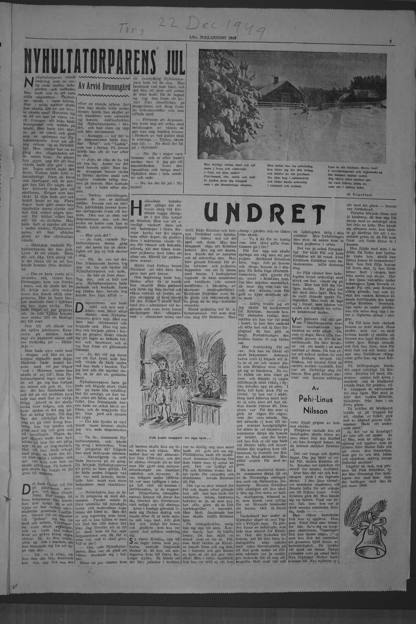 Laholms Tidning Torsdag 22 december 1949, sida 11