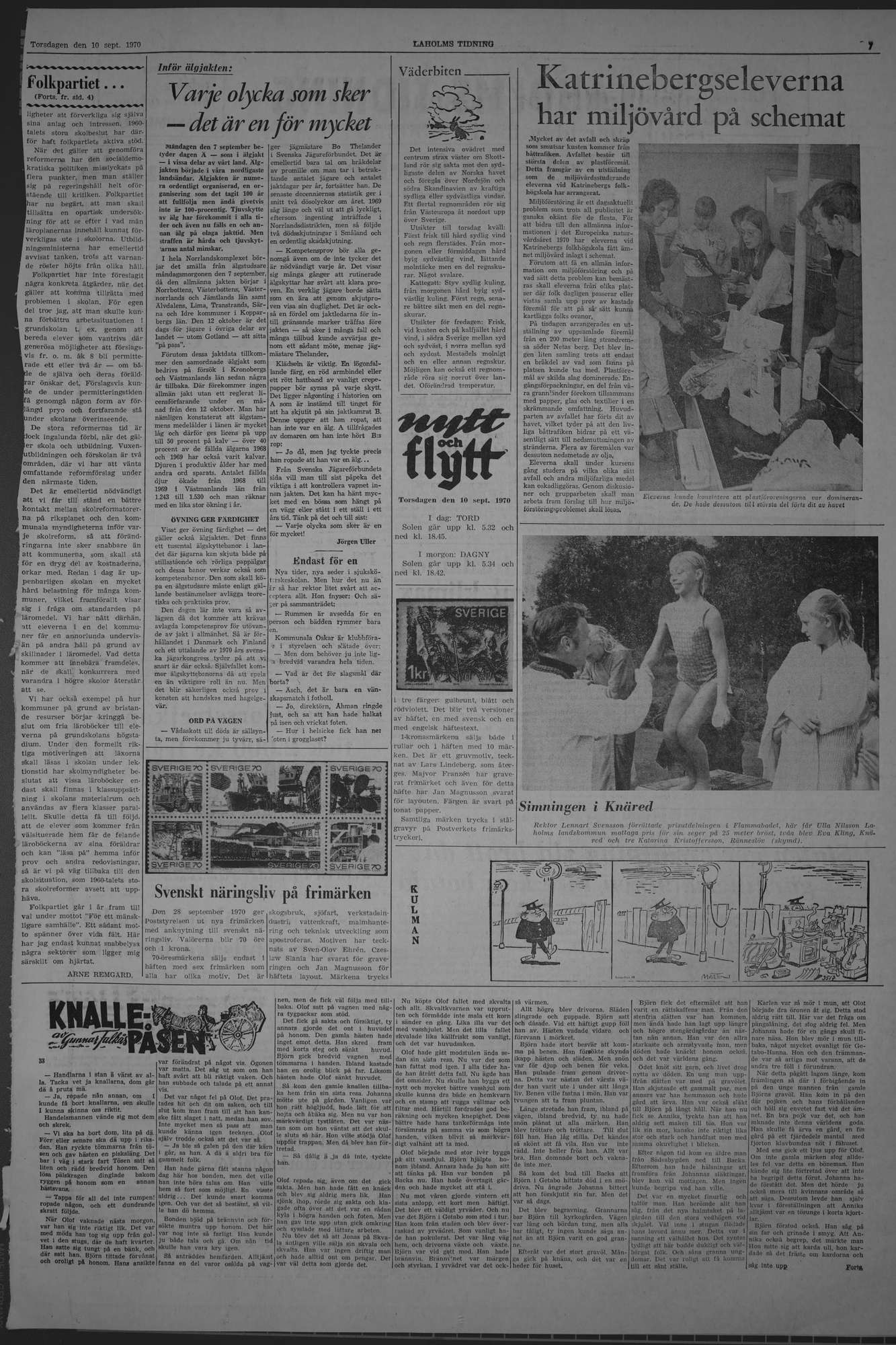 Laholms Tidning Torsdag 10 september 1970, sida 7