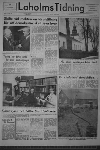 Förstasidan, Lördag 11 april 1970