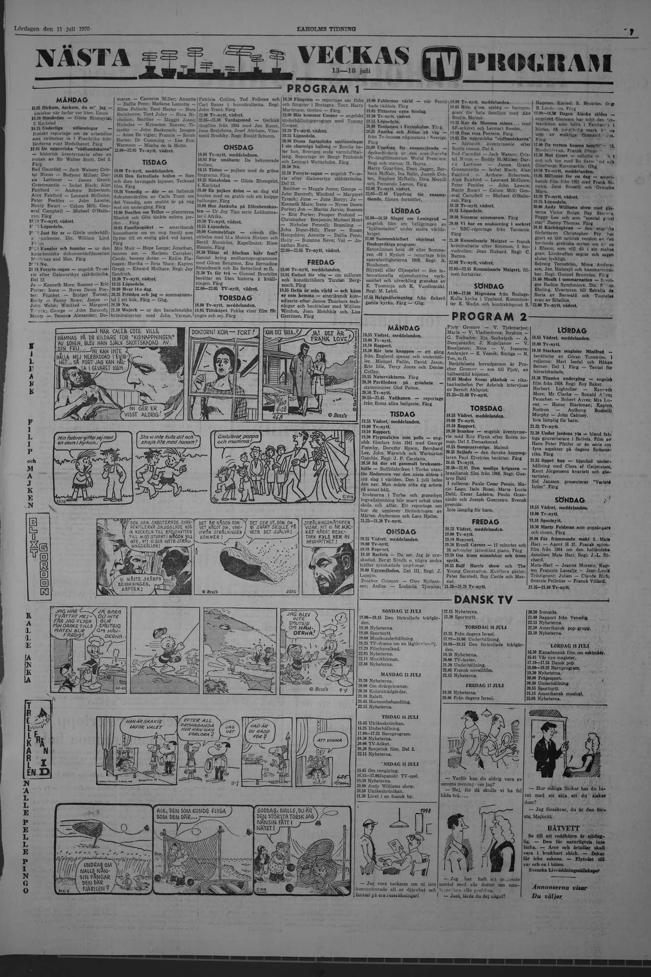Laholms Tidning Lördag 11 juli 1970, sida 7
