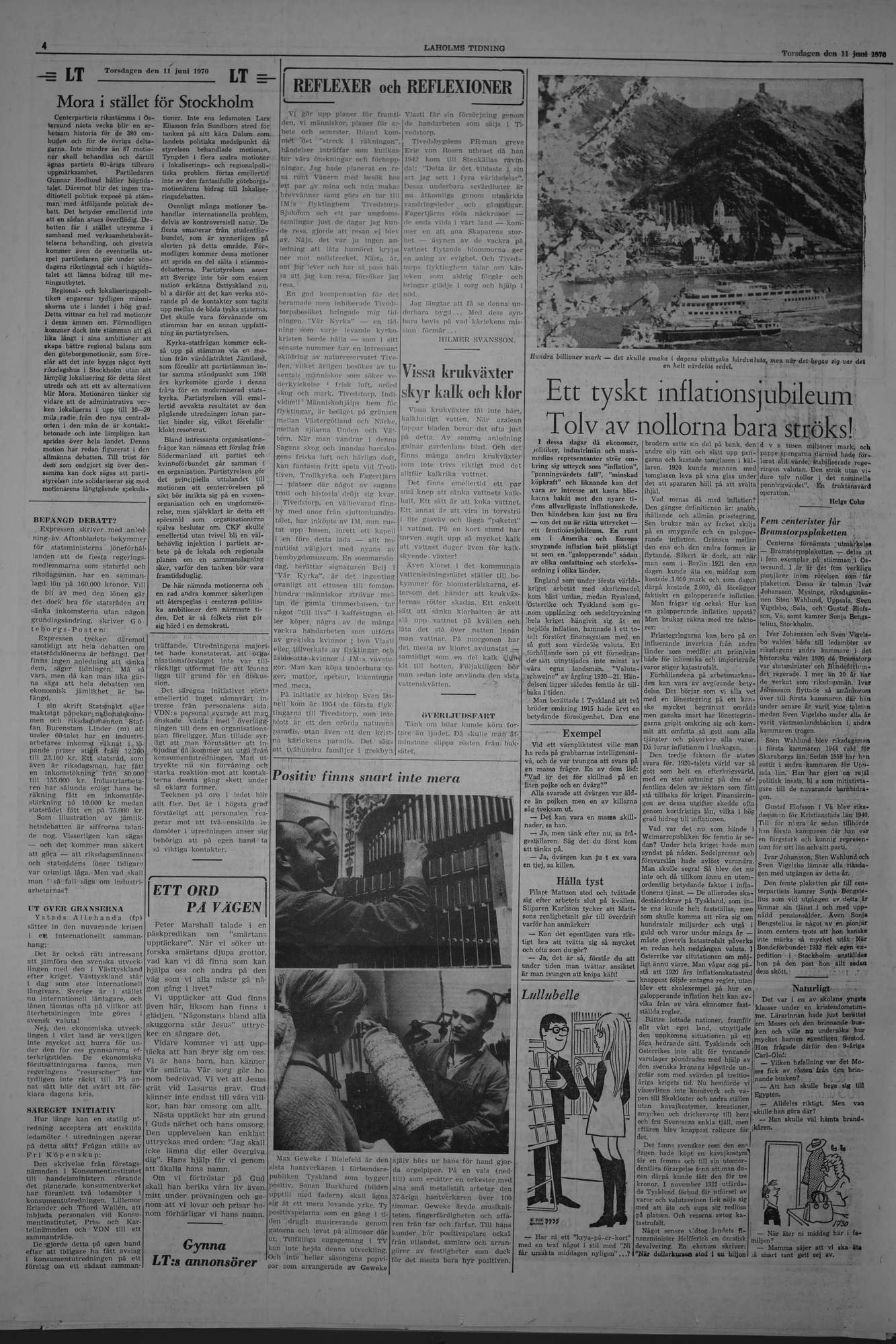 Laholms Tidning Torsdag 11 juni 1970, sida 4