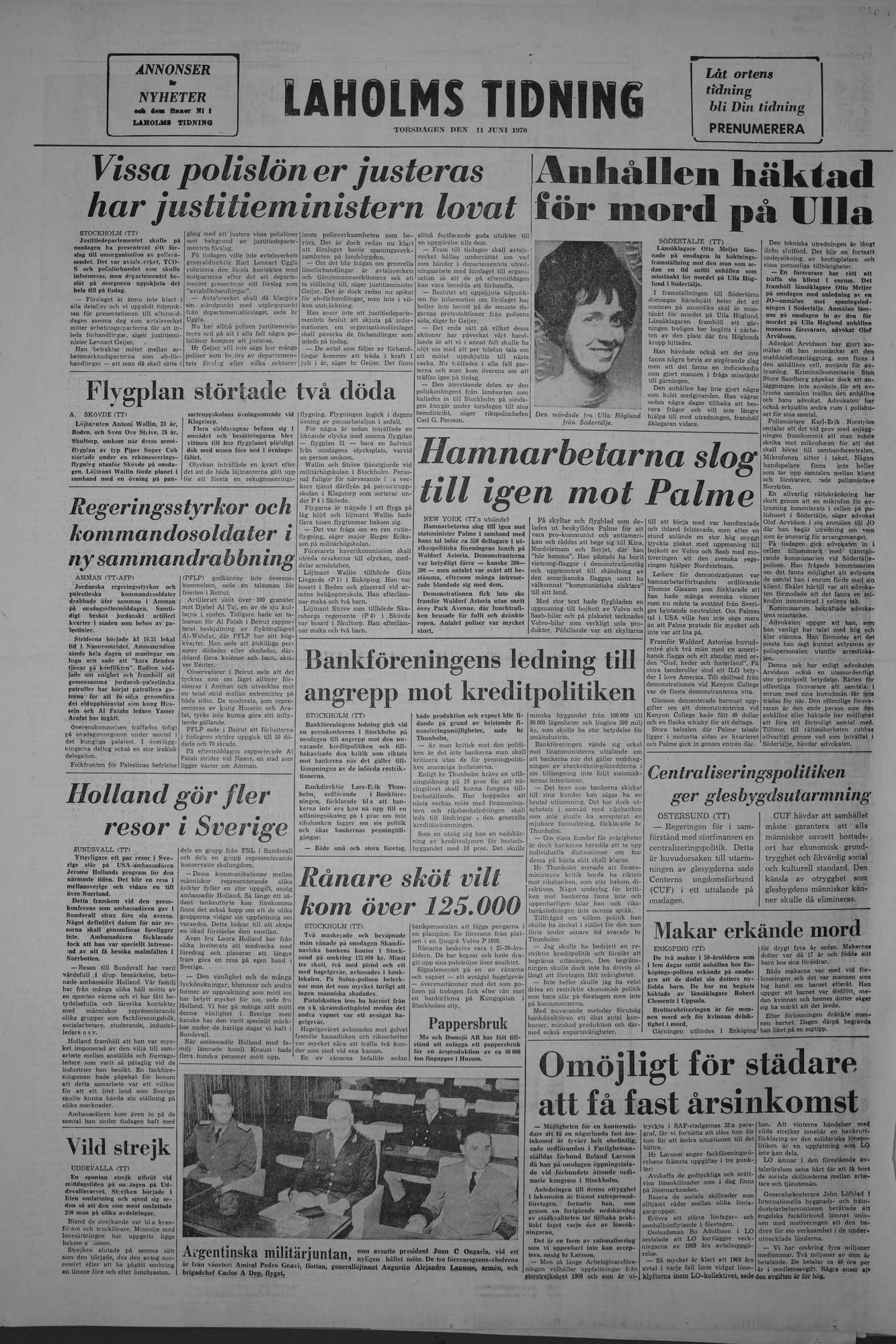 Laholms Tidning Torsdag 11 juni 1970, sida 8