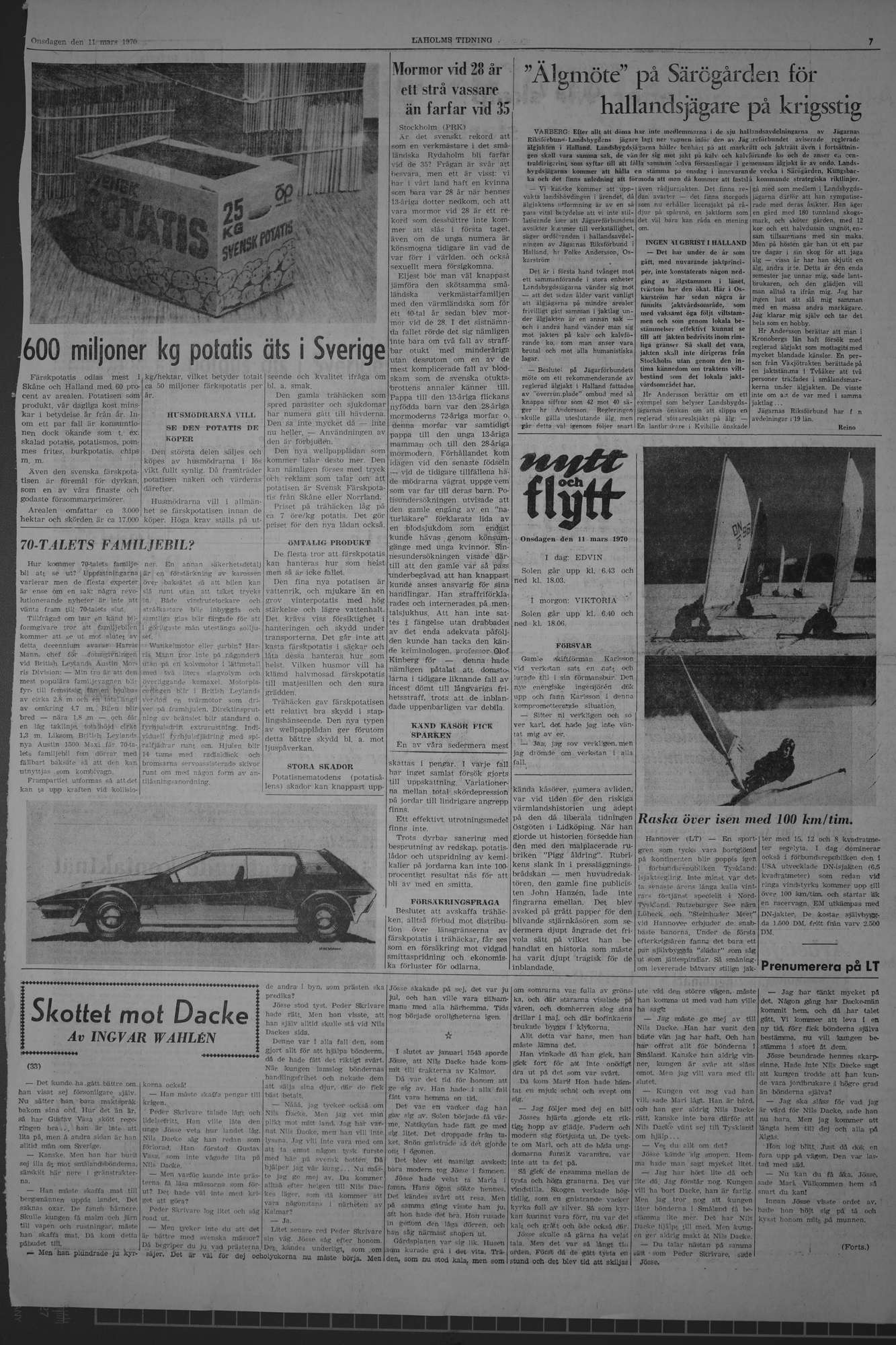 Laholms Tidning Onsdag 11 mars 1970, sida 7