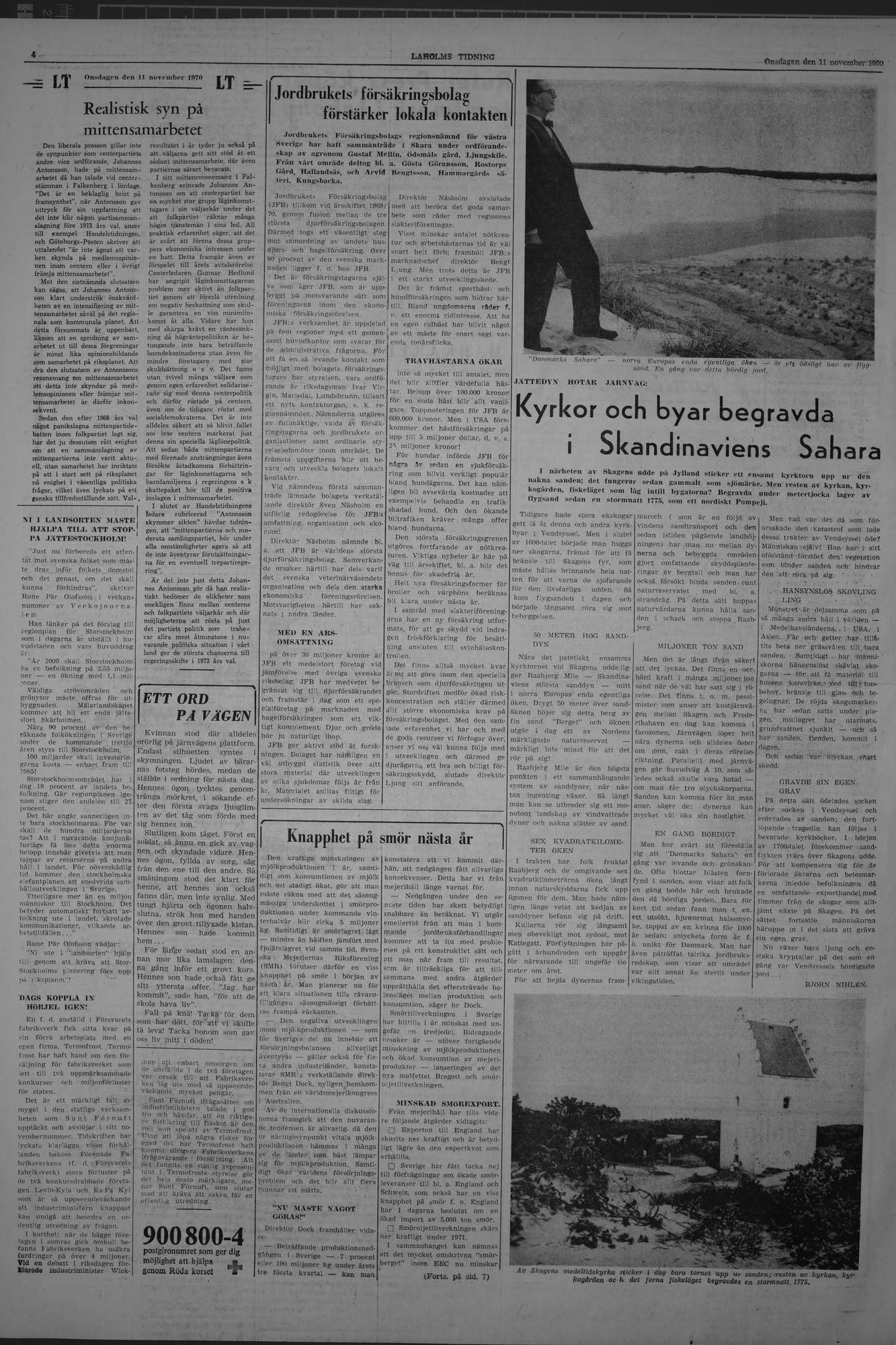 Laholms Tidning Onsdag 11 november 1970, sida 4
