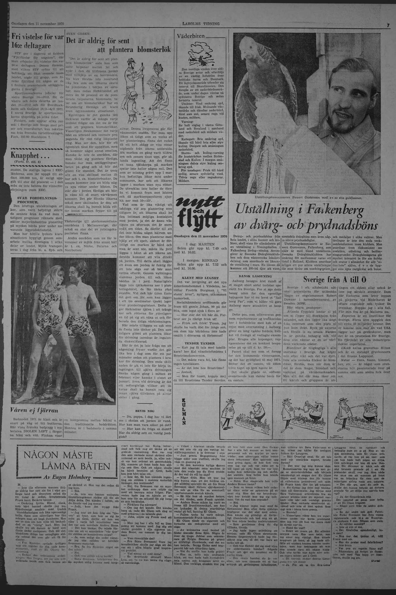 Laholms Tidning Onsdag 11 november 1970, sida 7