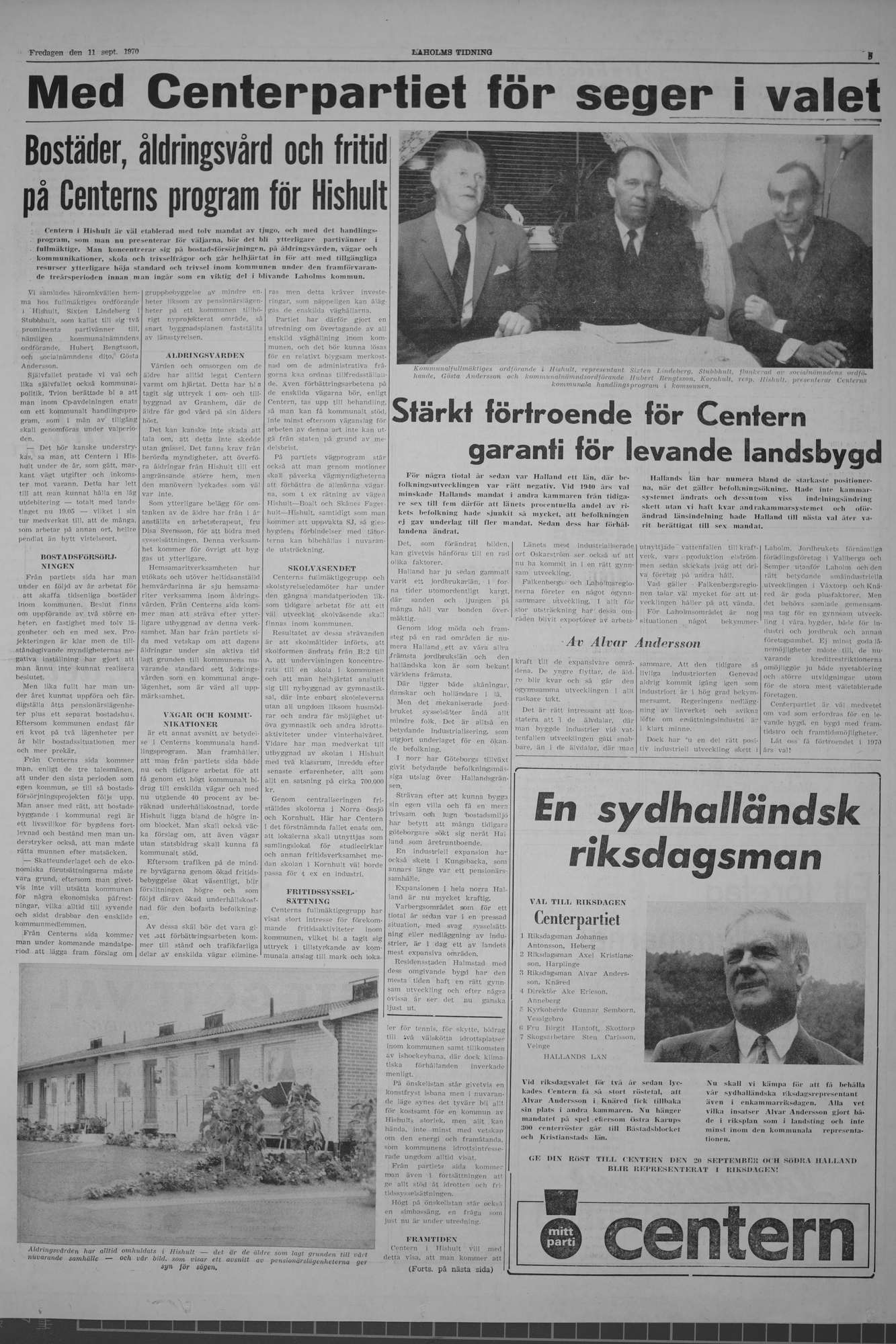 Laholms Tidning Fredag 11 september 1970, sida 5