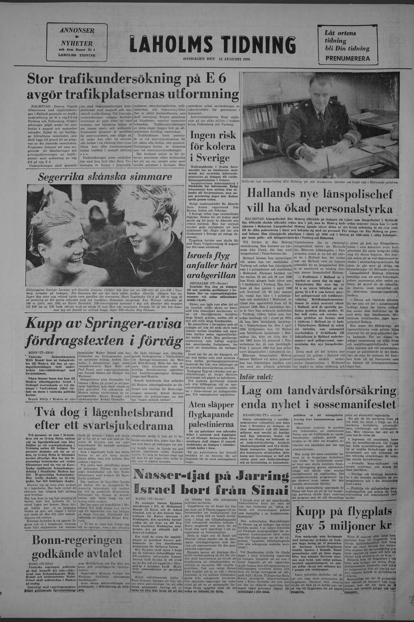 Laholms Tidning Onsdag 12 augusti 1970, sida 8