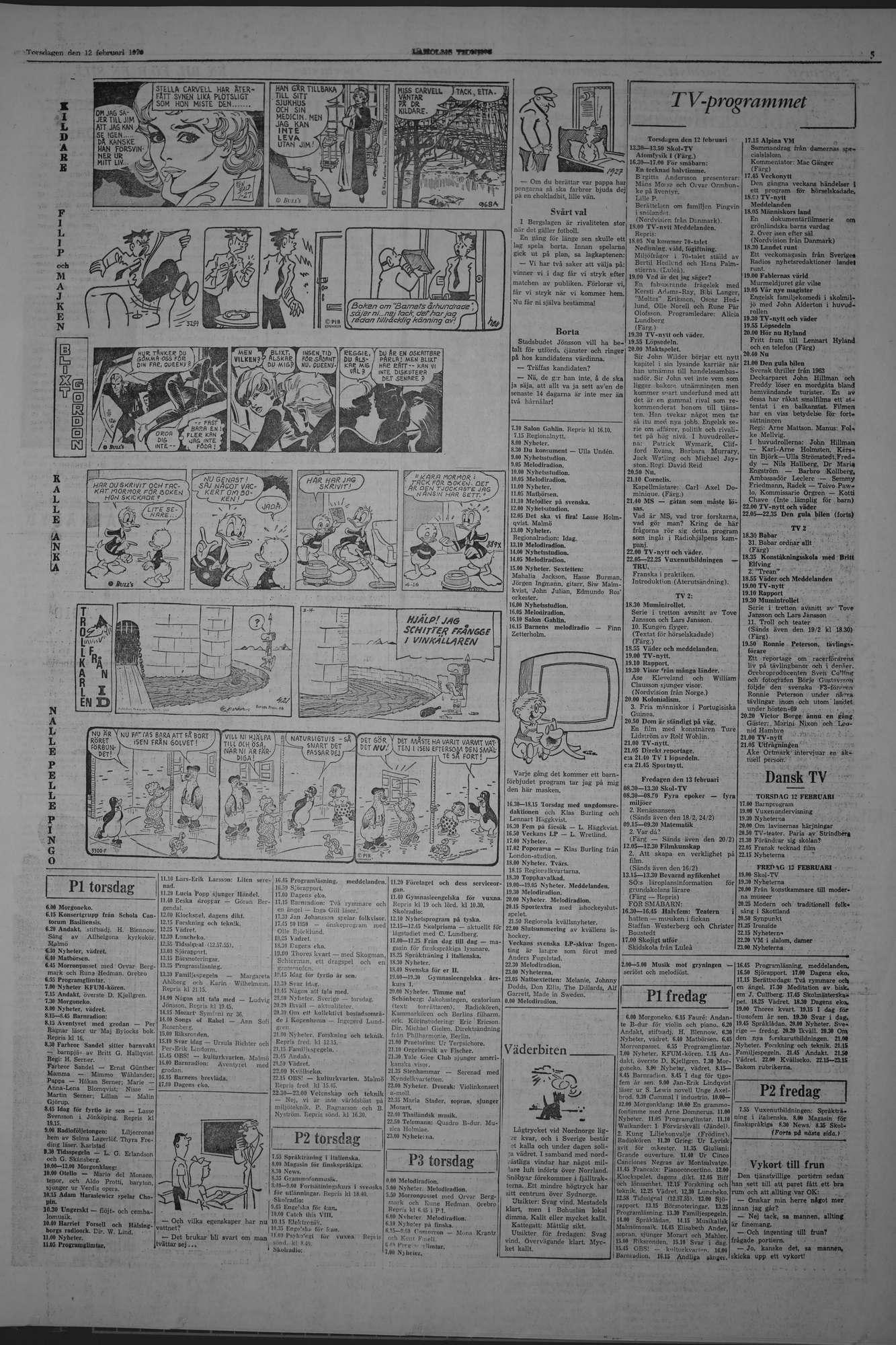 Laholms Tidning Torsdag 12 februari 1970, sida 5