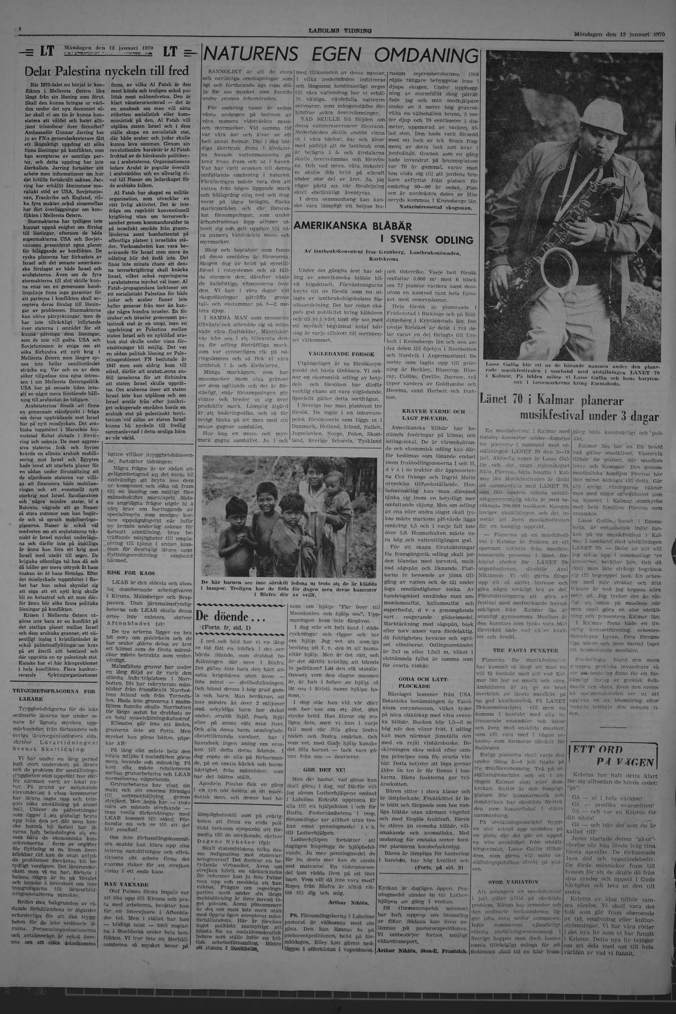 Laholms Tidning Måndag 12 januari 1970, sida 4