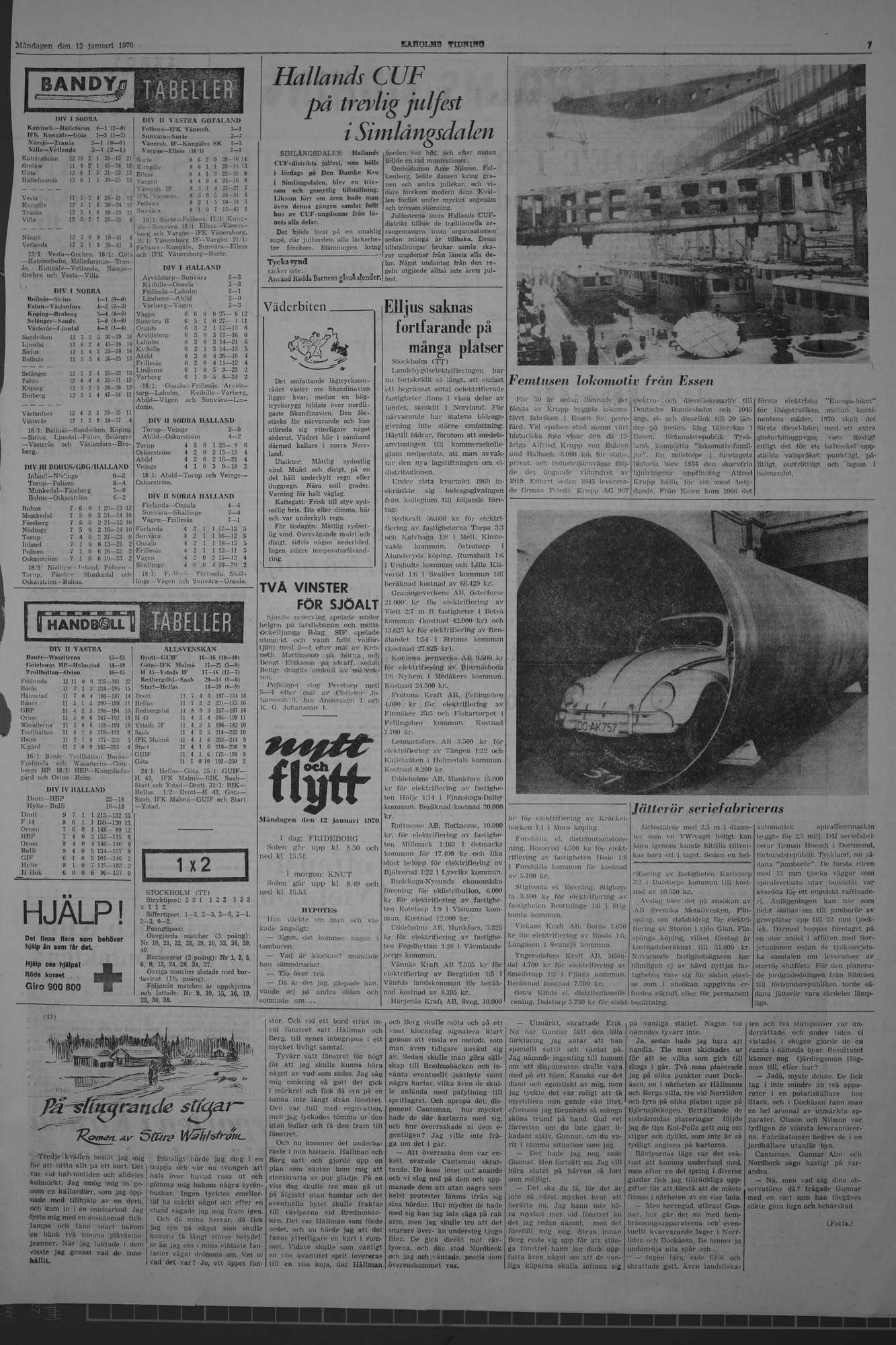 Laholms Tidning Måndag 12 januari 1970, sida 7