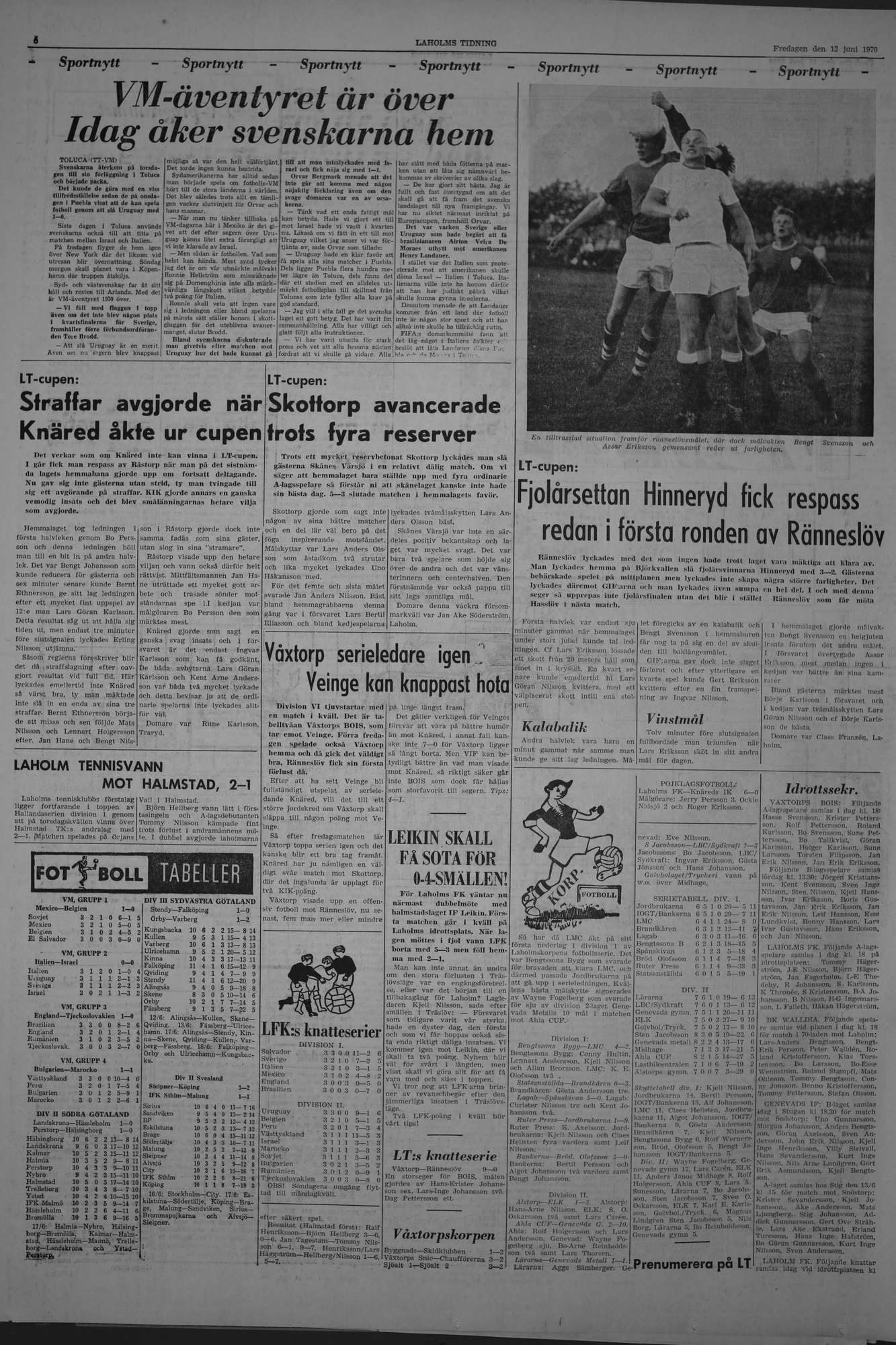 Laholms Tidning Fredag 12 juni 1970, sida 6