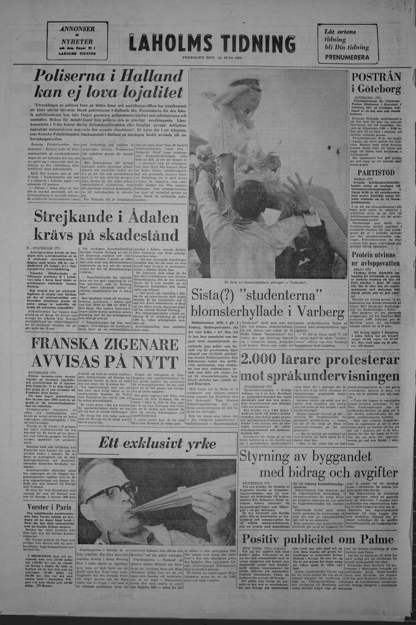 Laholms Tidning Fredag 12 juni 1970, sida 8