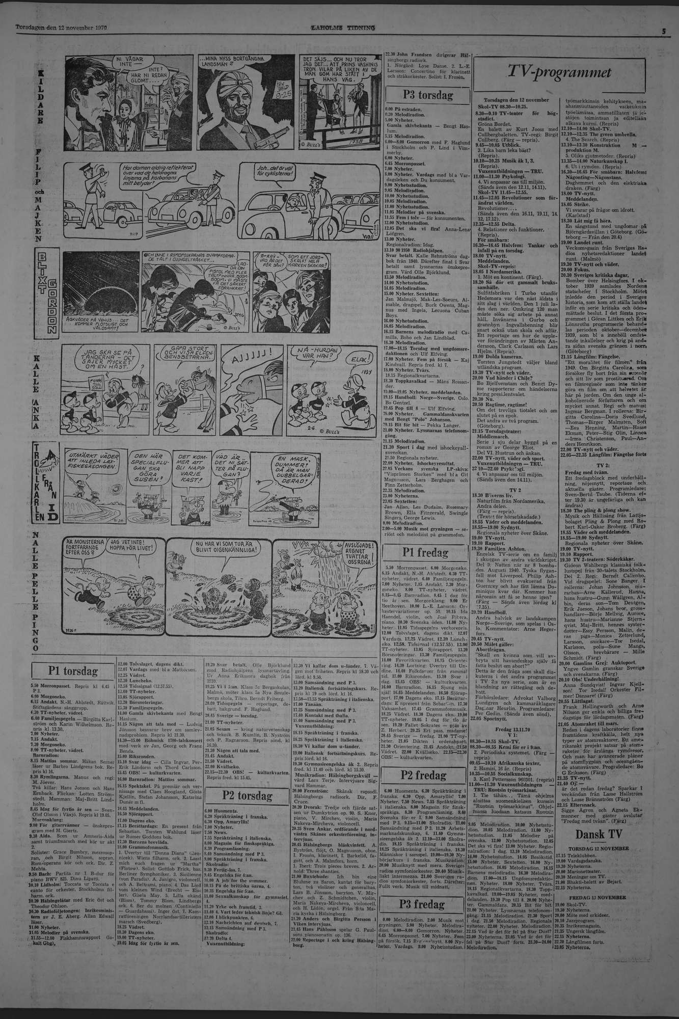 Laholms Tidning Torsdag 12 november 1970, sida 5