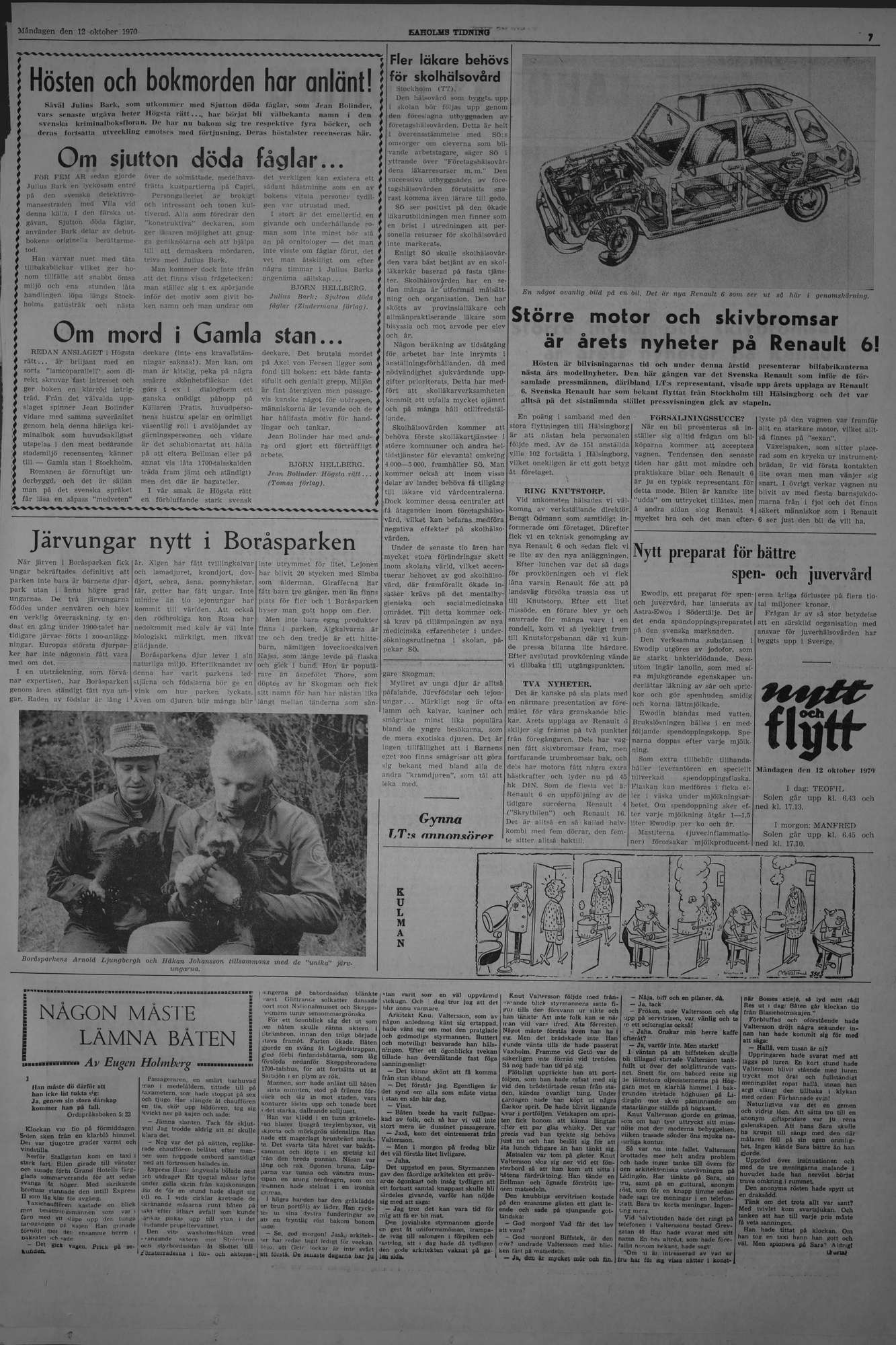 Laholms Tidning Måndag 12 oktober 1970, sida 7