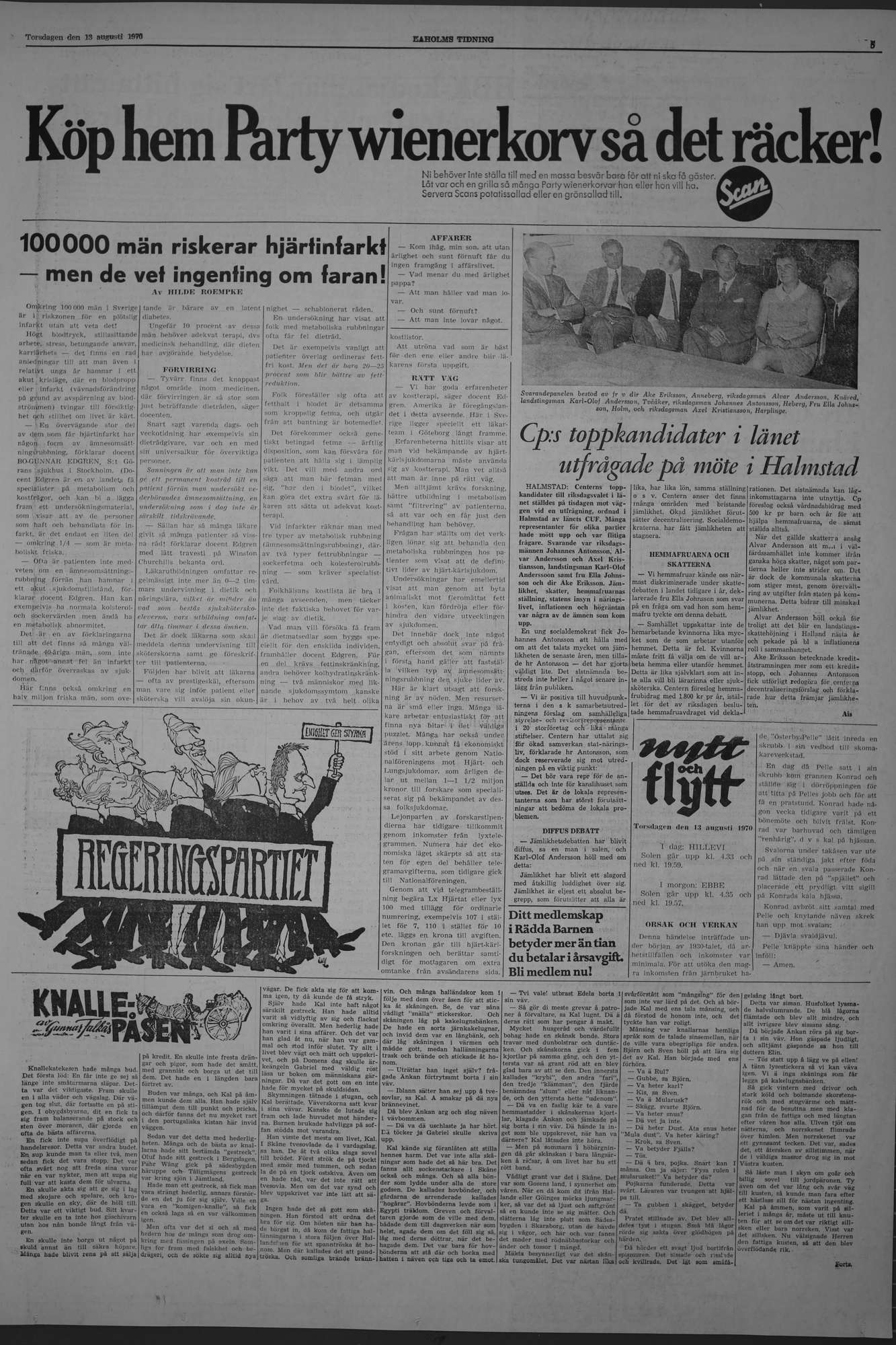 Laholms Tidning Torsdag 13 augusti 1970, sida 5
