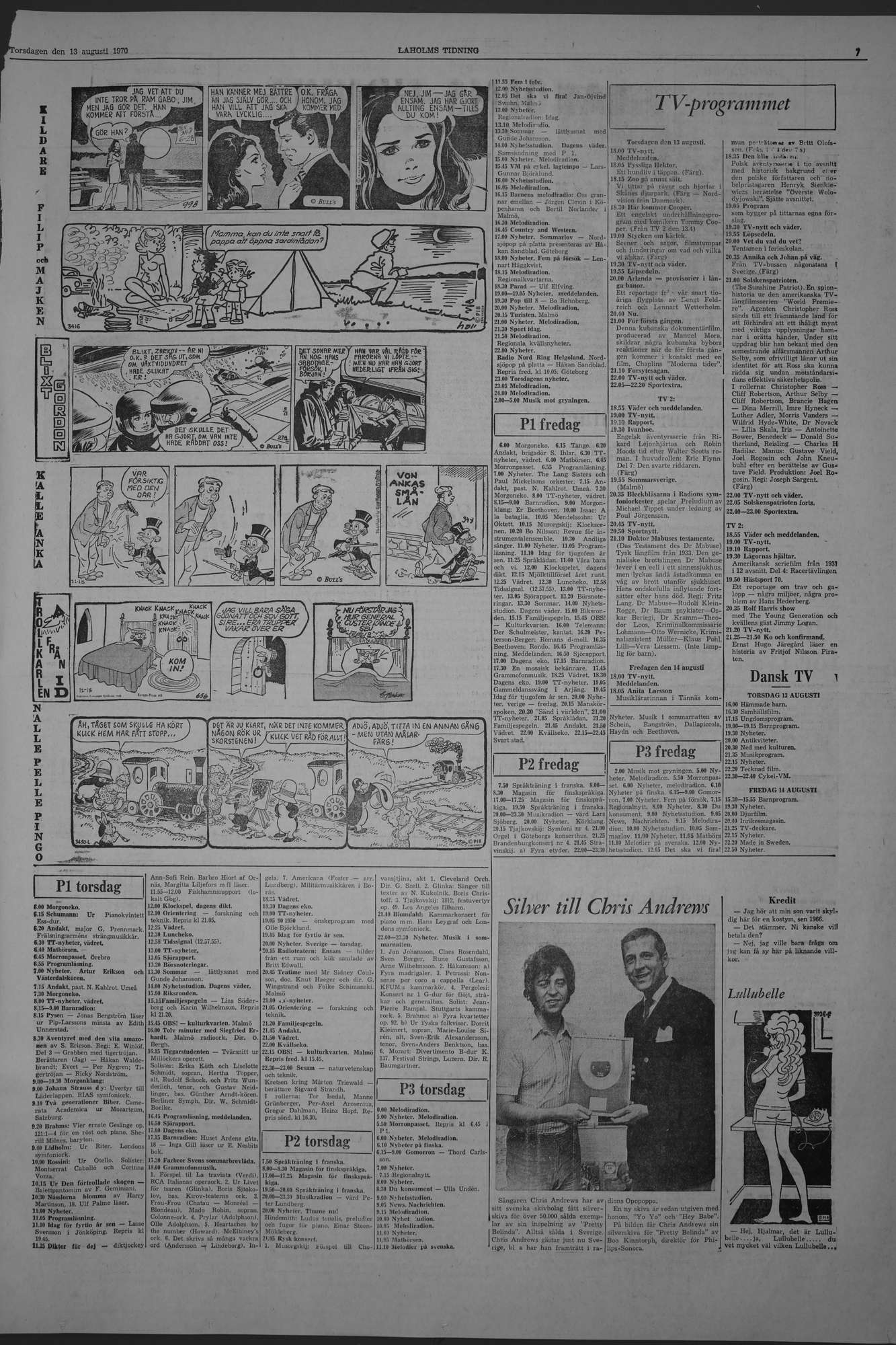 Laholms Tidning Torsdag 13 augusti 1970, sida 7