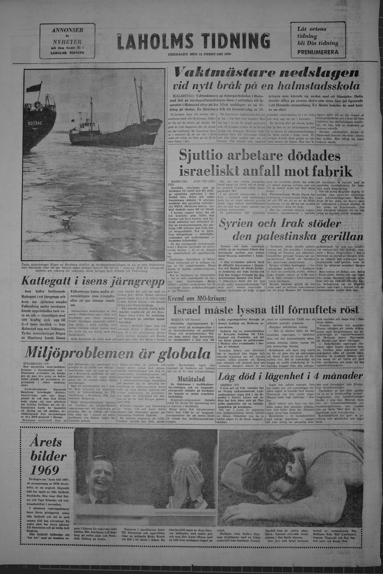 Laholms Tidning Fredag 13 februari 1970, sida 8