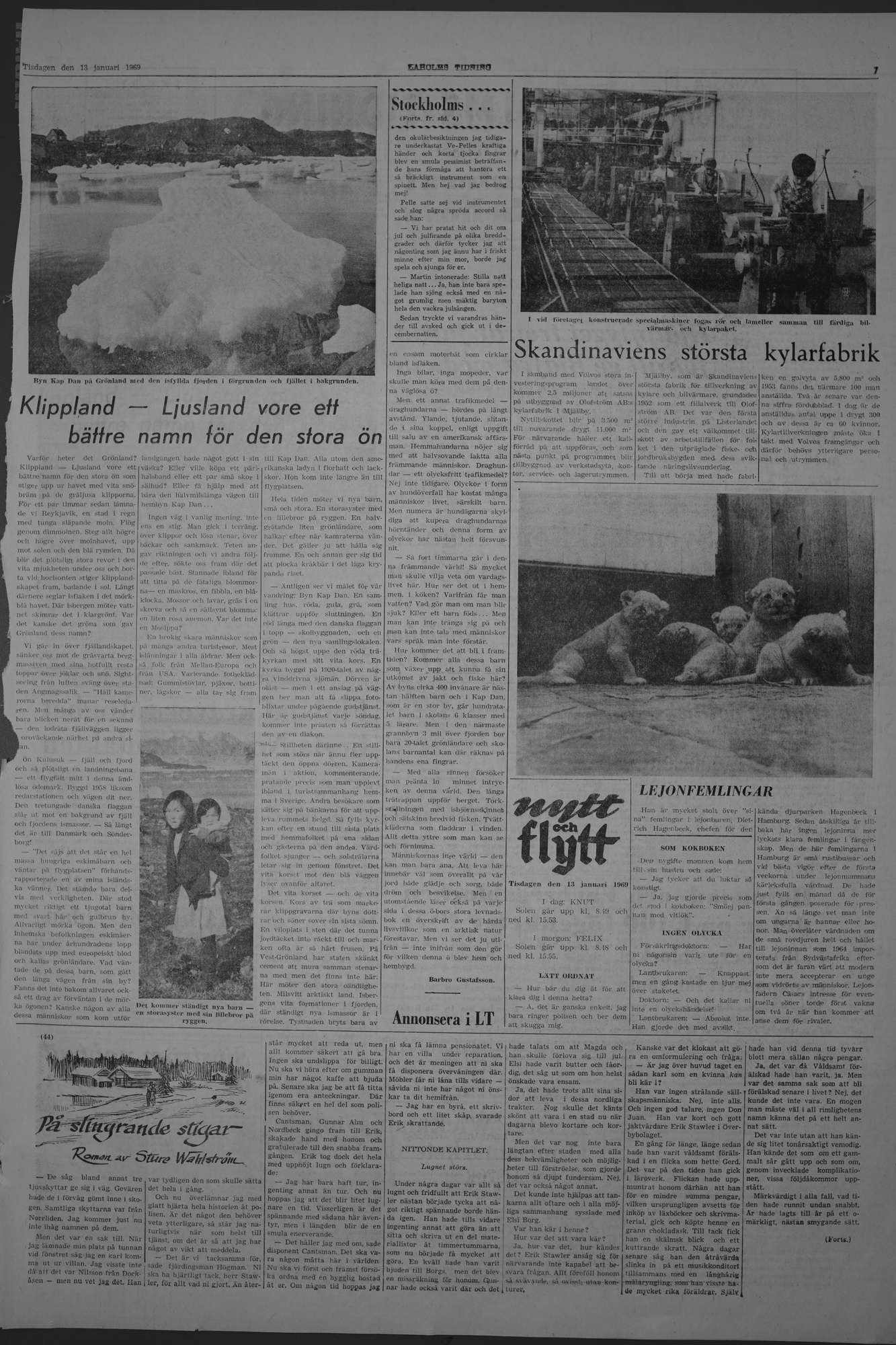 Laholms Tidning Tisdag 13 januari 1970, sida 7