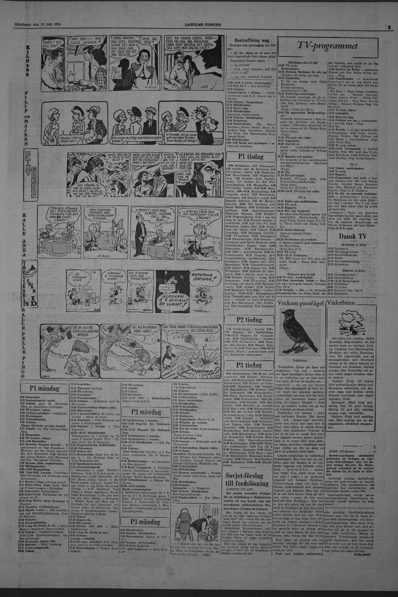 Laholms Tidning Måndag 13 juli 1970, sida 5