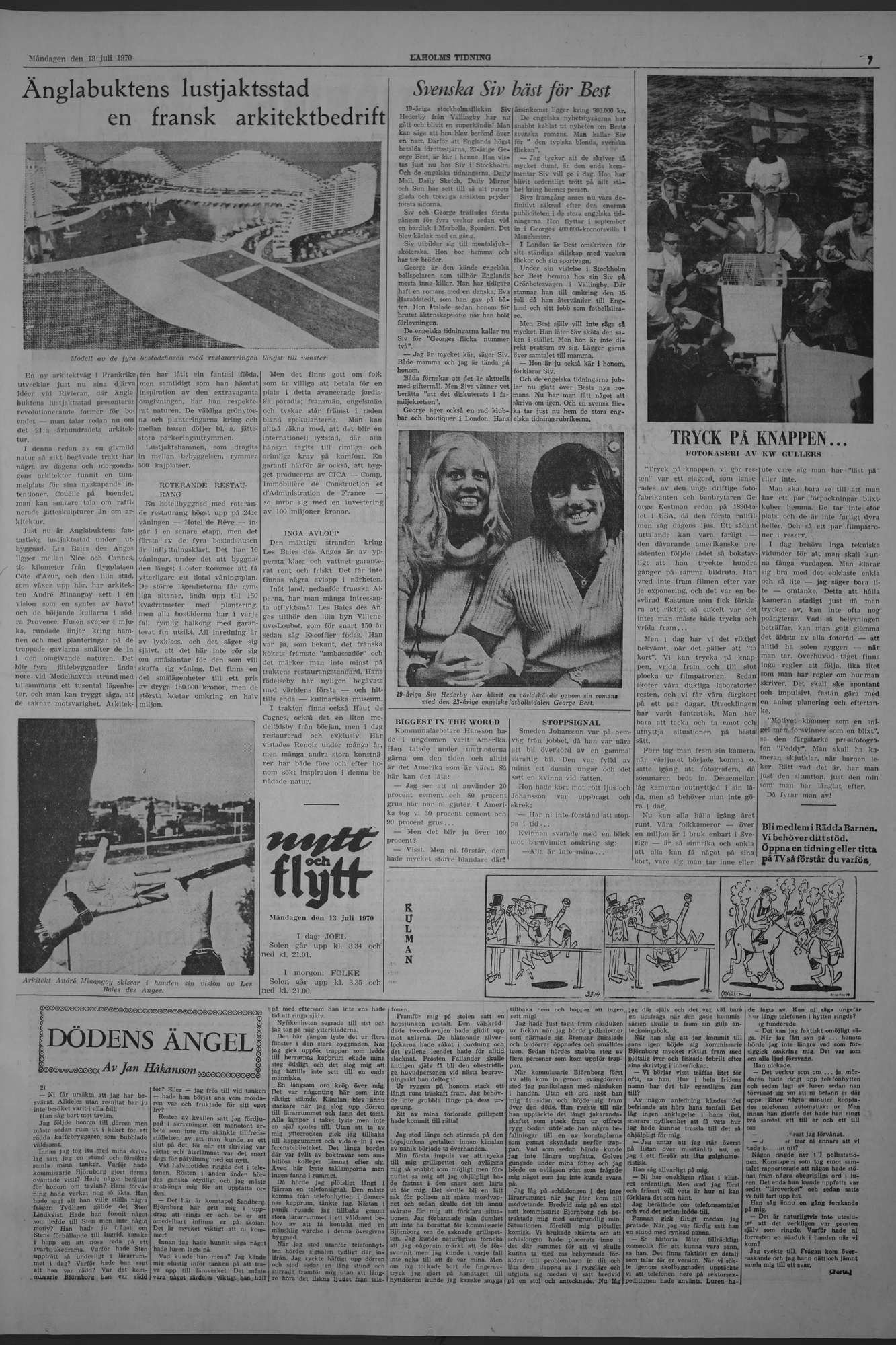 Laholms Tidning Måndag 13 juli 1970, sida 7