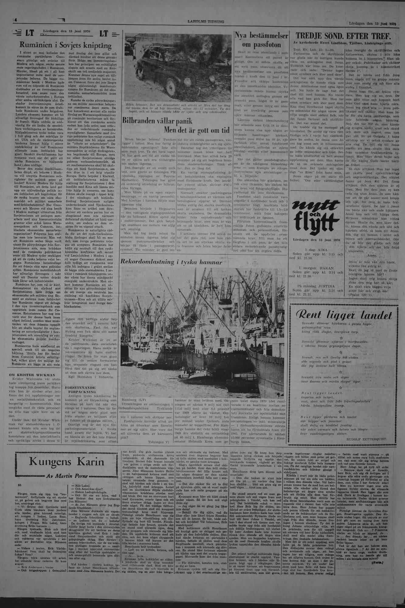 Laholms Tidning Lördag 13 juni 1970, sida 4