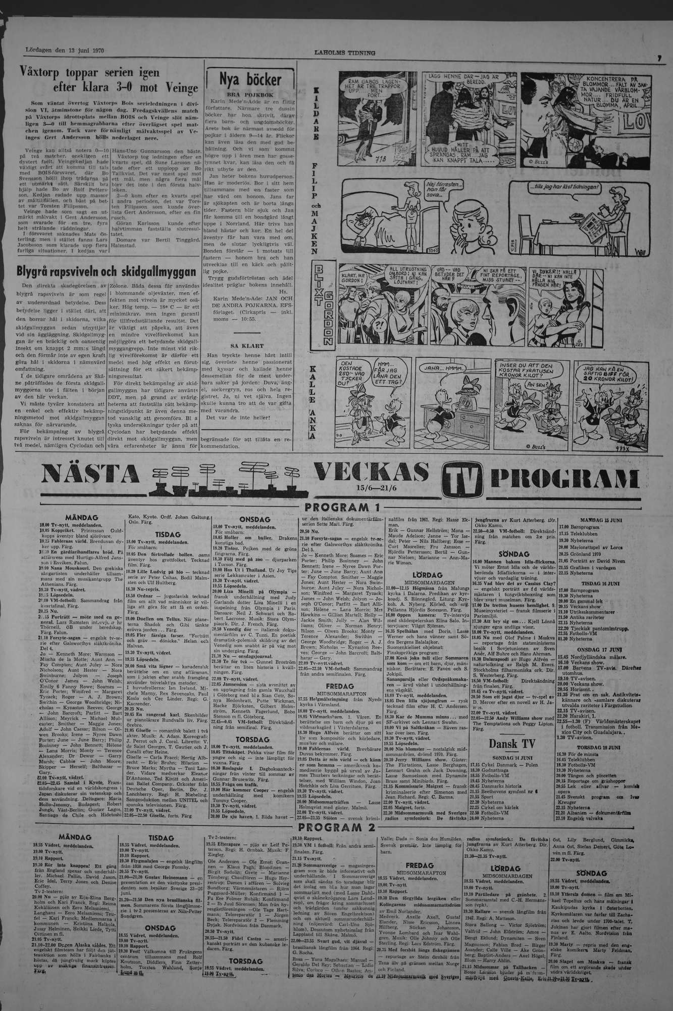 Laholms Tidning Lördag 13 juni 1970, sida 7