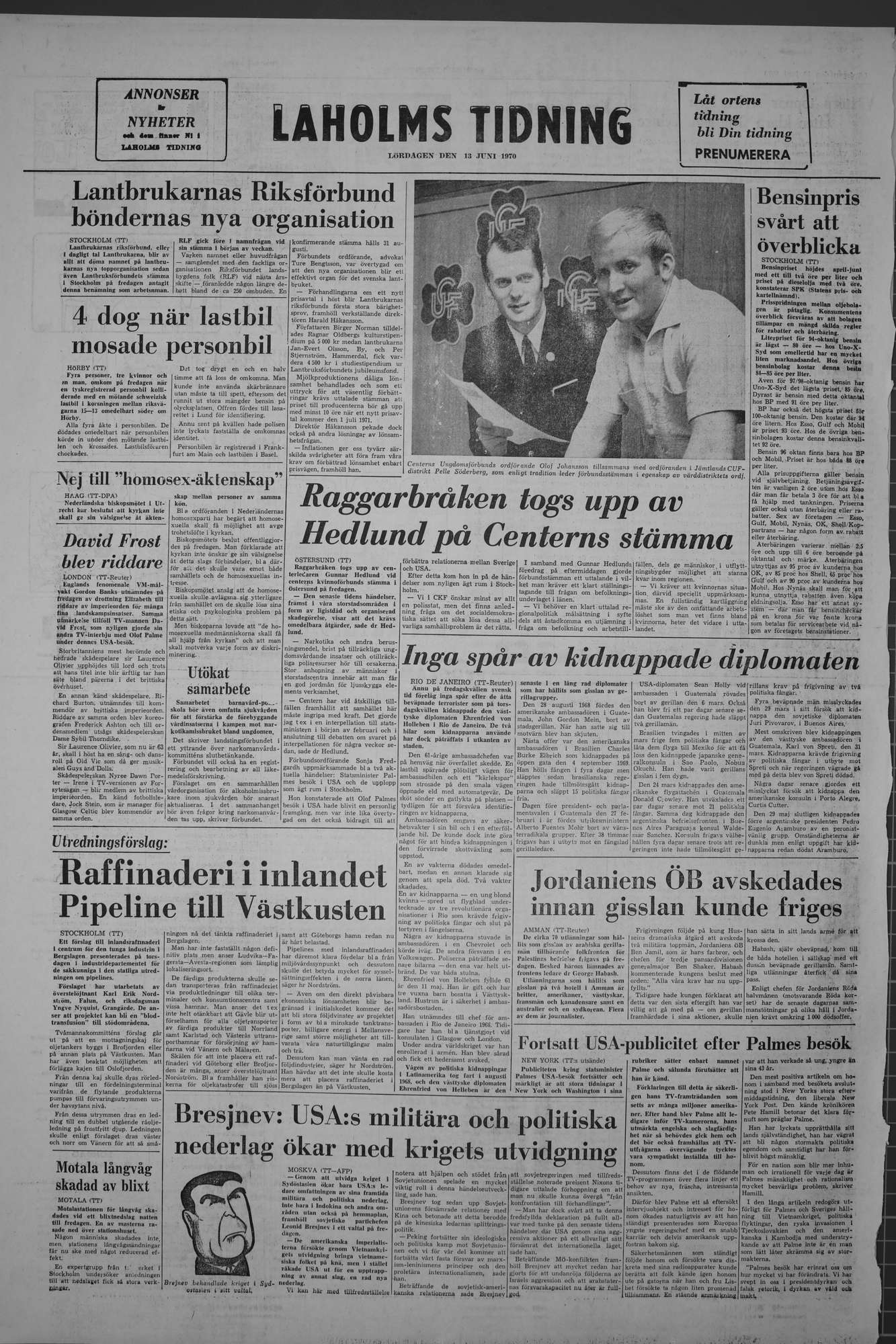 Laholms Tidning Lördag 13 juni 1970, sida 8