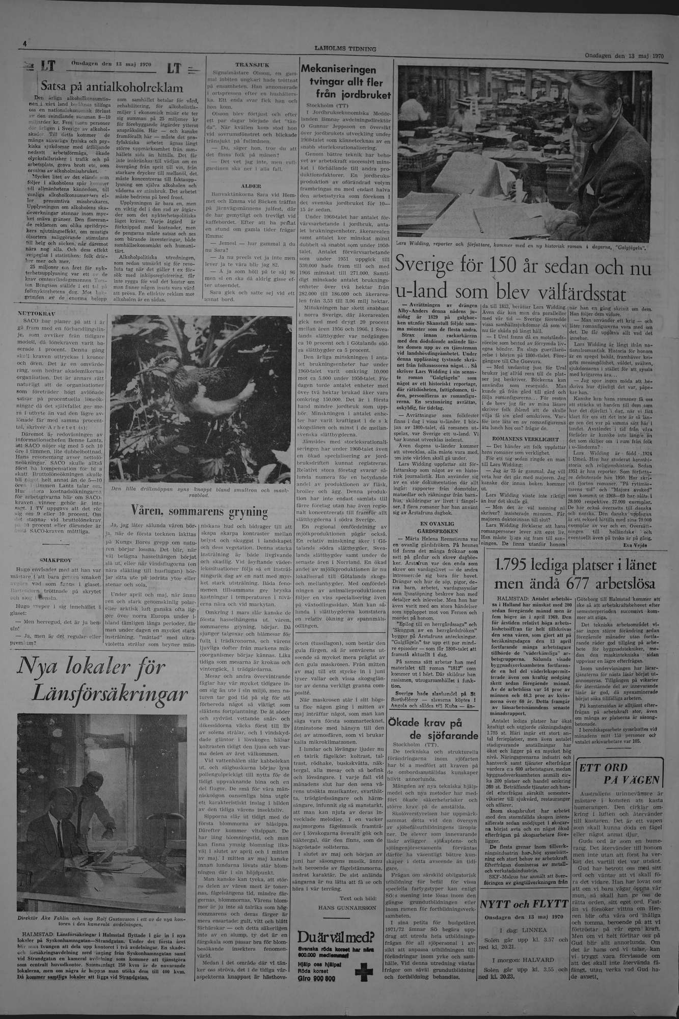 Laholms Tidning Onsdag 13 maj 1970, sida 4