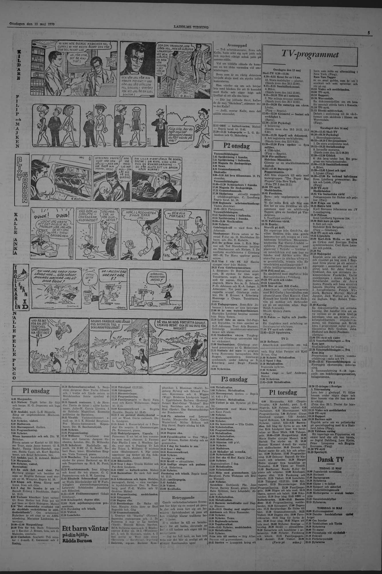 Laholms Tidning Onsdag 13 maj 1970, sida 5