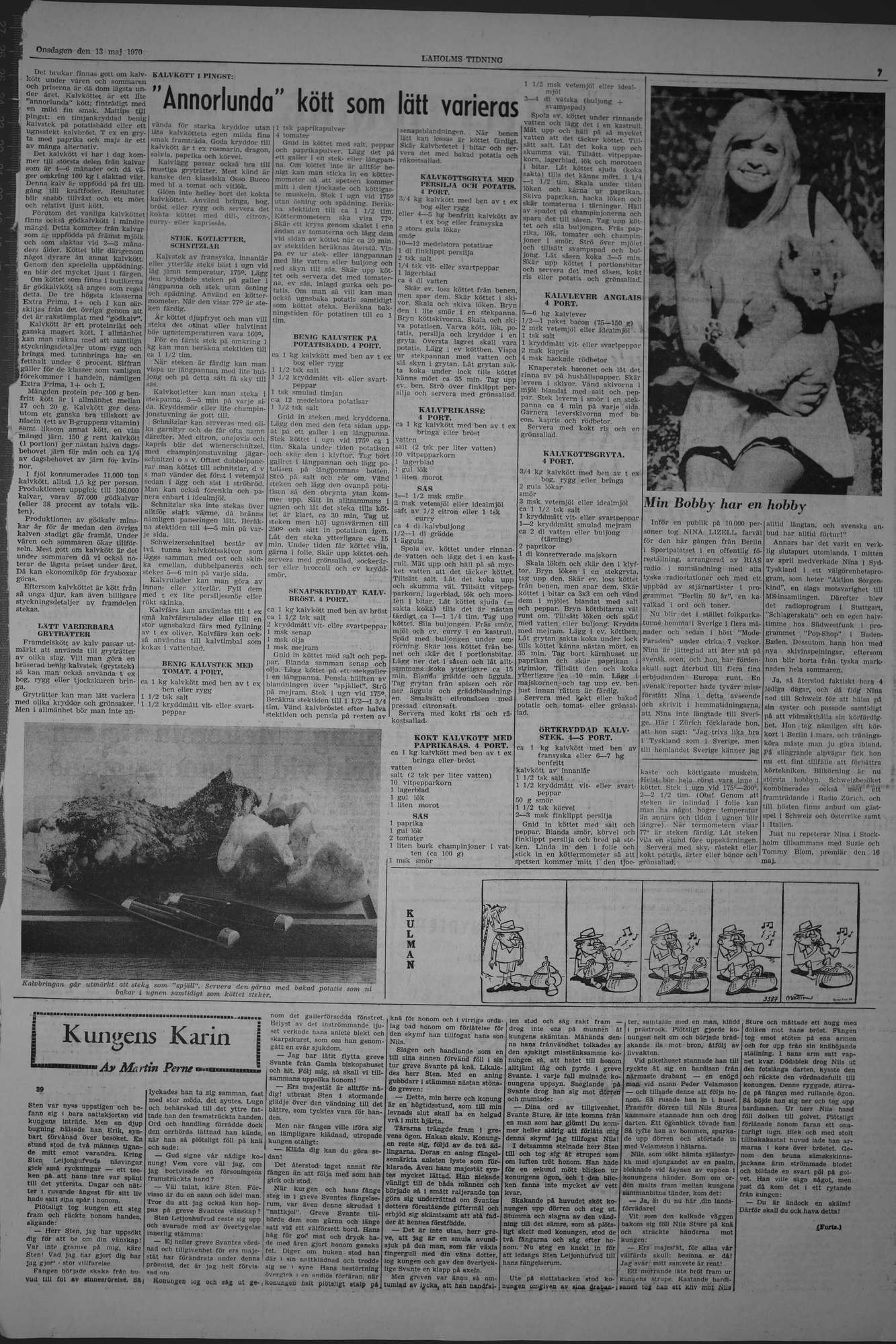 Laholms Tidning Onsdag 13 maj 1970, sida 7