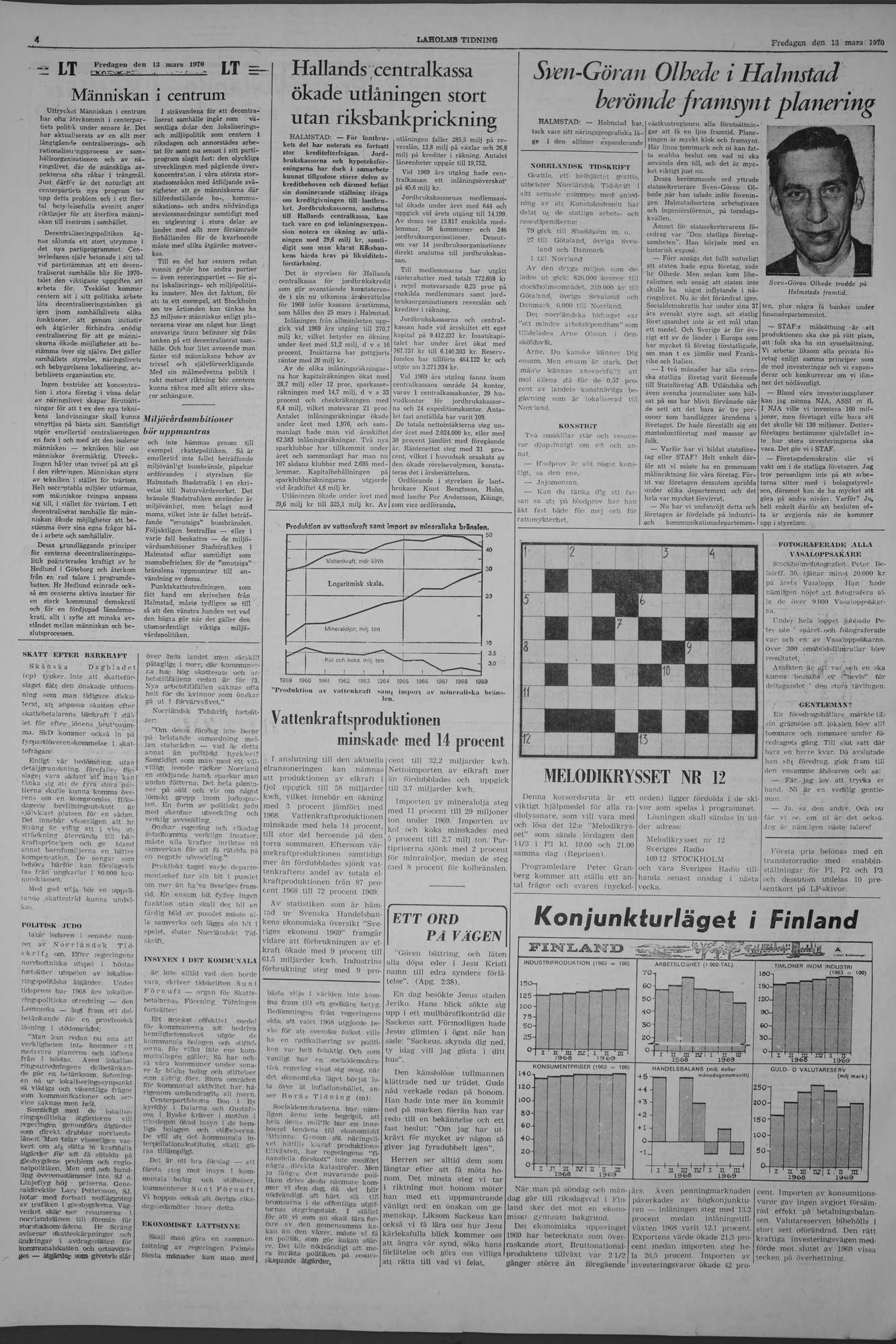 Laholms Tidning Fredag 13 mars 1970, sida 4