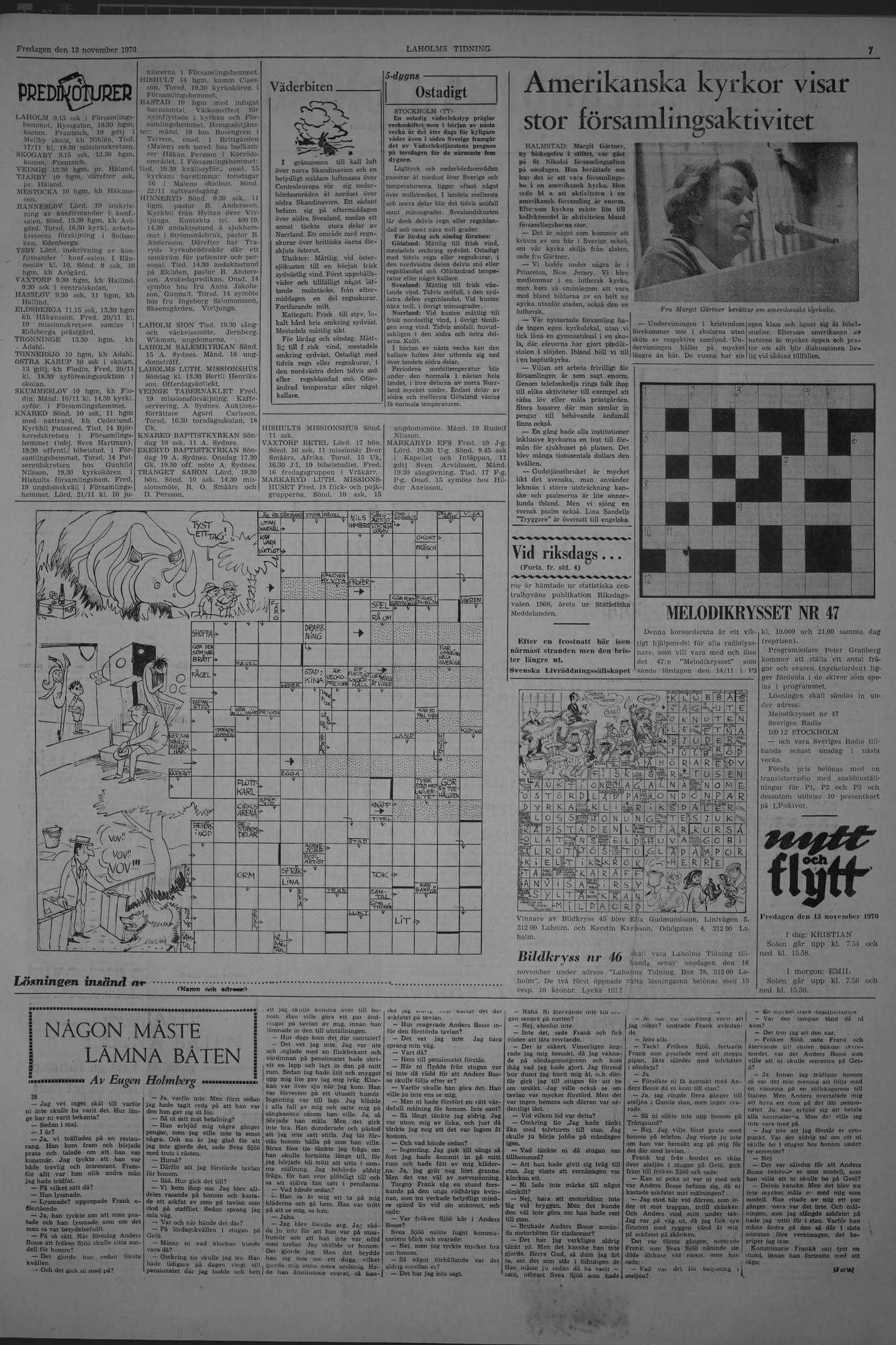 Laholms Tidning Fredag 13 november 1970, sida 7