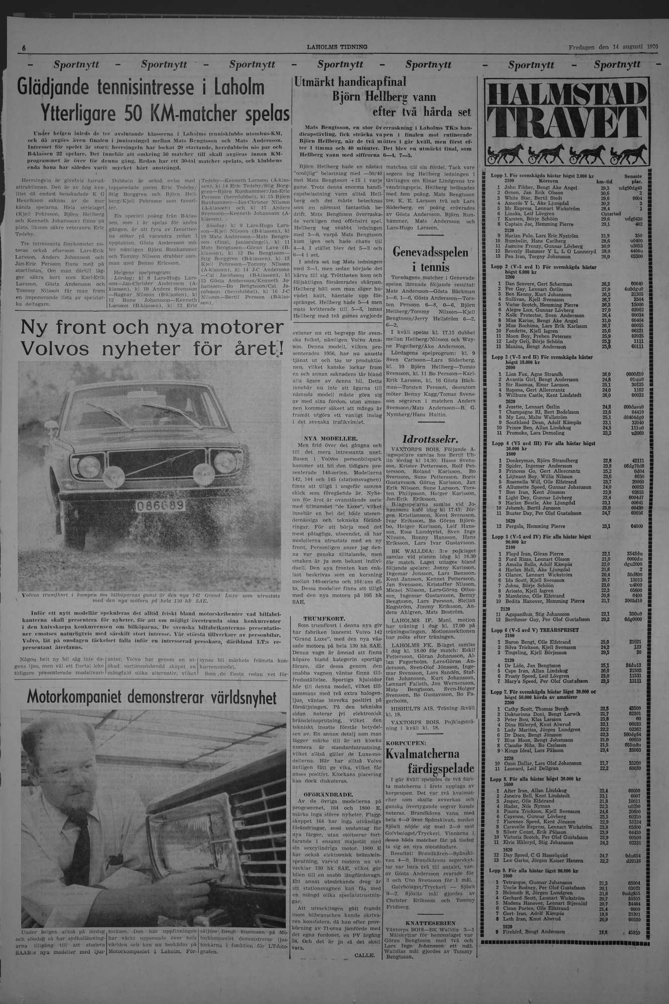 Laholms Tidning Fredag 14 augusti 1970, sida 6