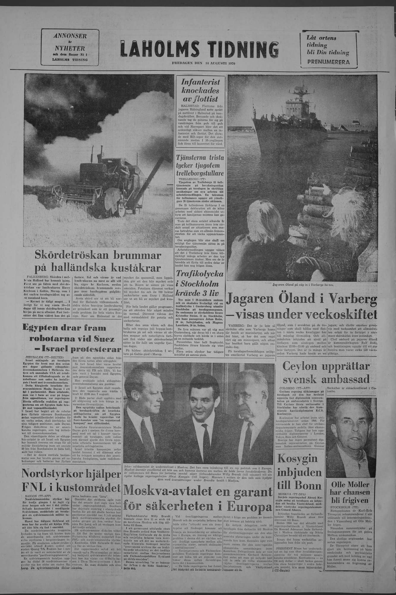 Laholms Tidning Fredag 14 augusti 1970, sida 8