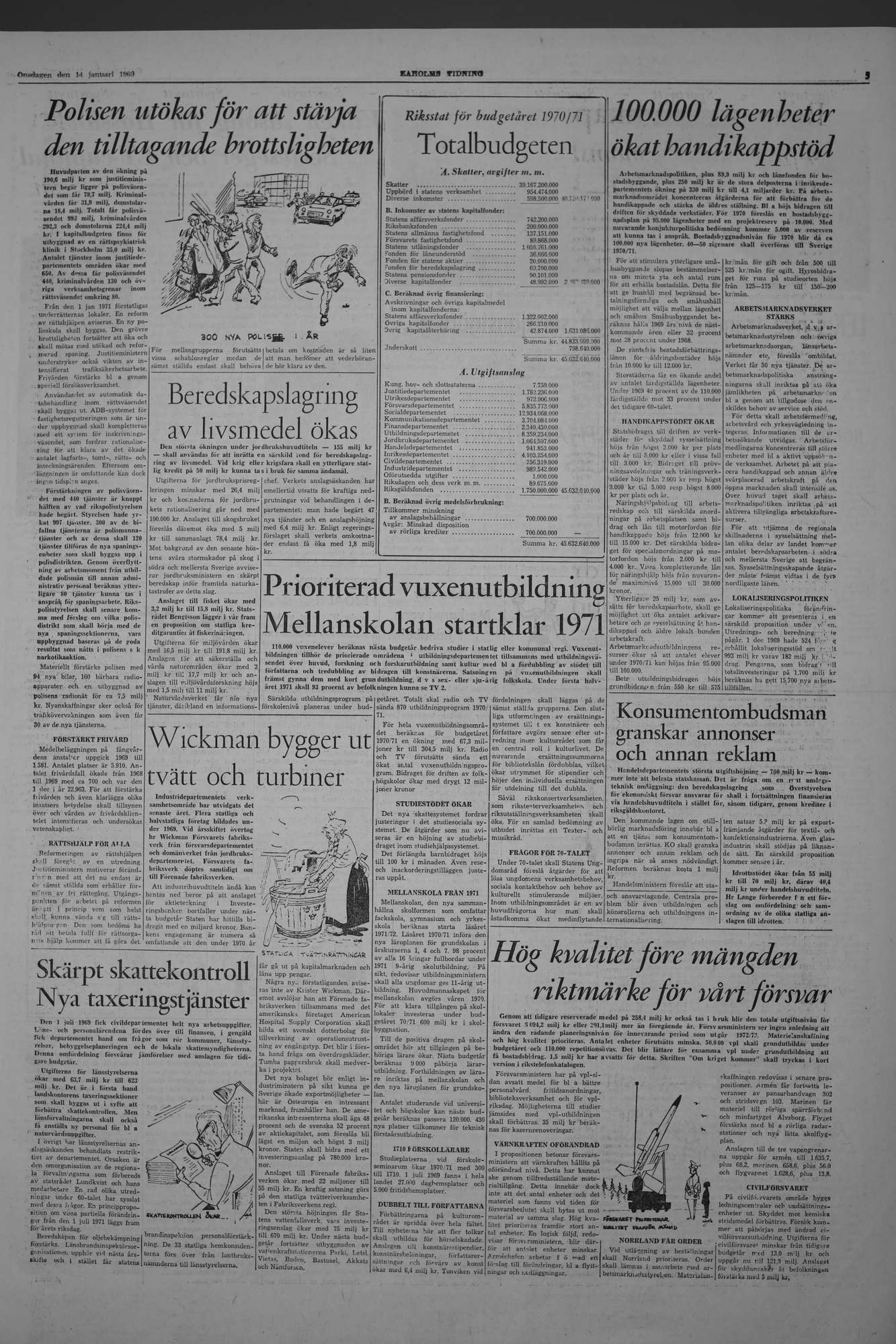 Laholms Tidning Onsdag 14 januari 1970, sida 5