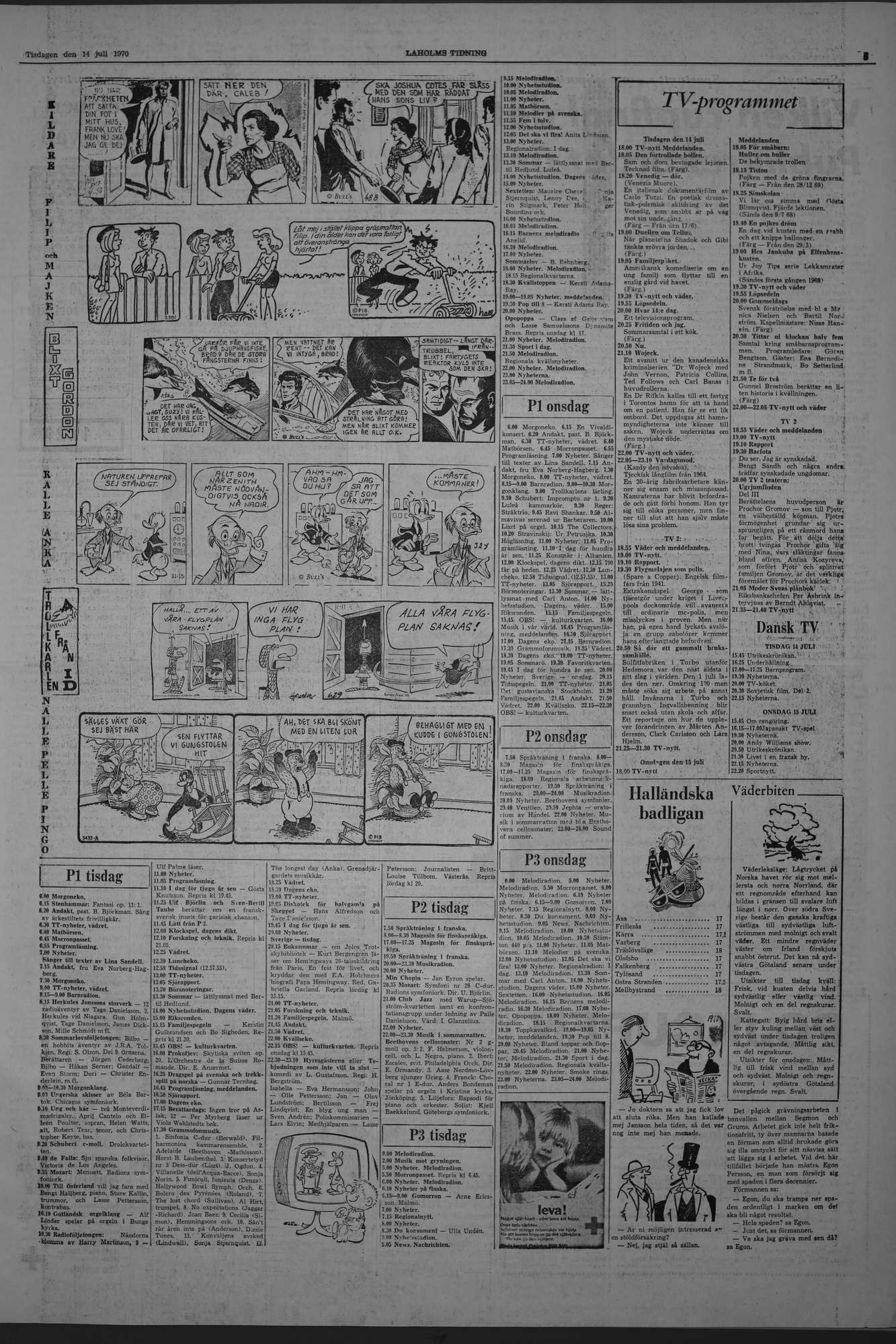 Laholms Tidning Tisdag 14 juli 1970, sida 5